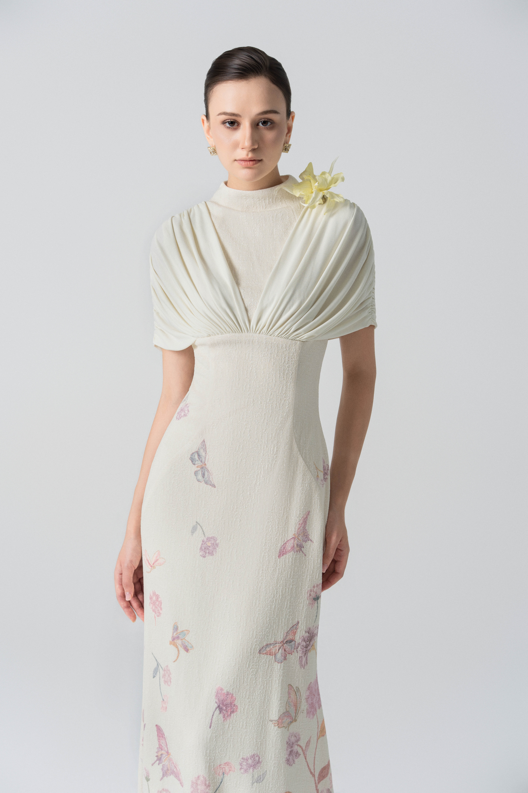 Petal Whisper Gown in Angel Wing