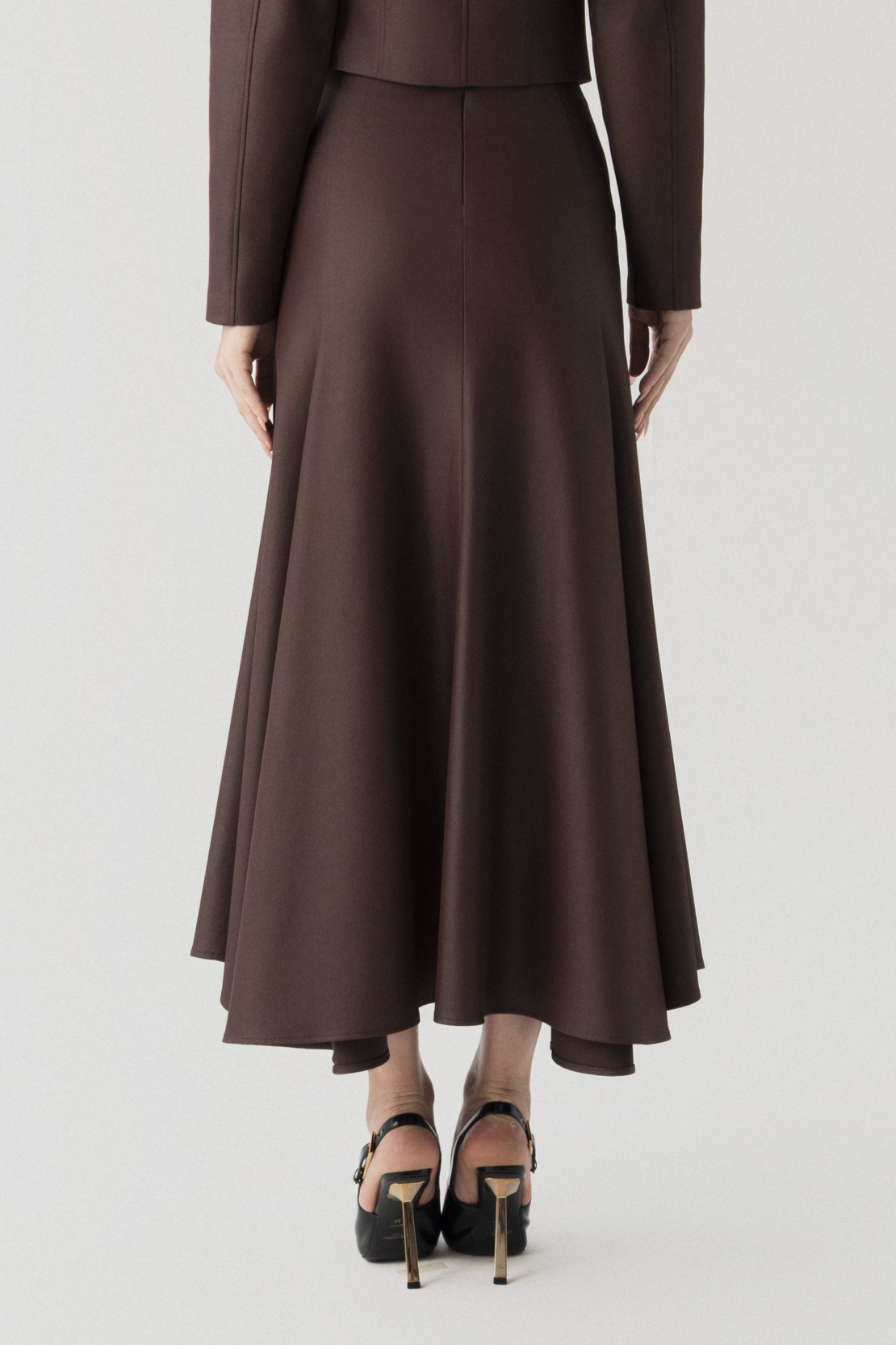 Halo Fishtail Skirt in Chicory Coffee