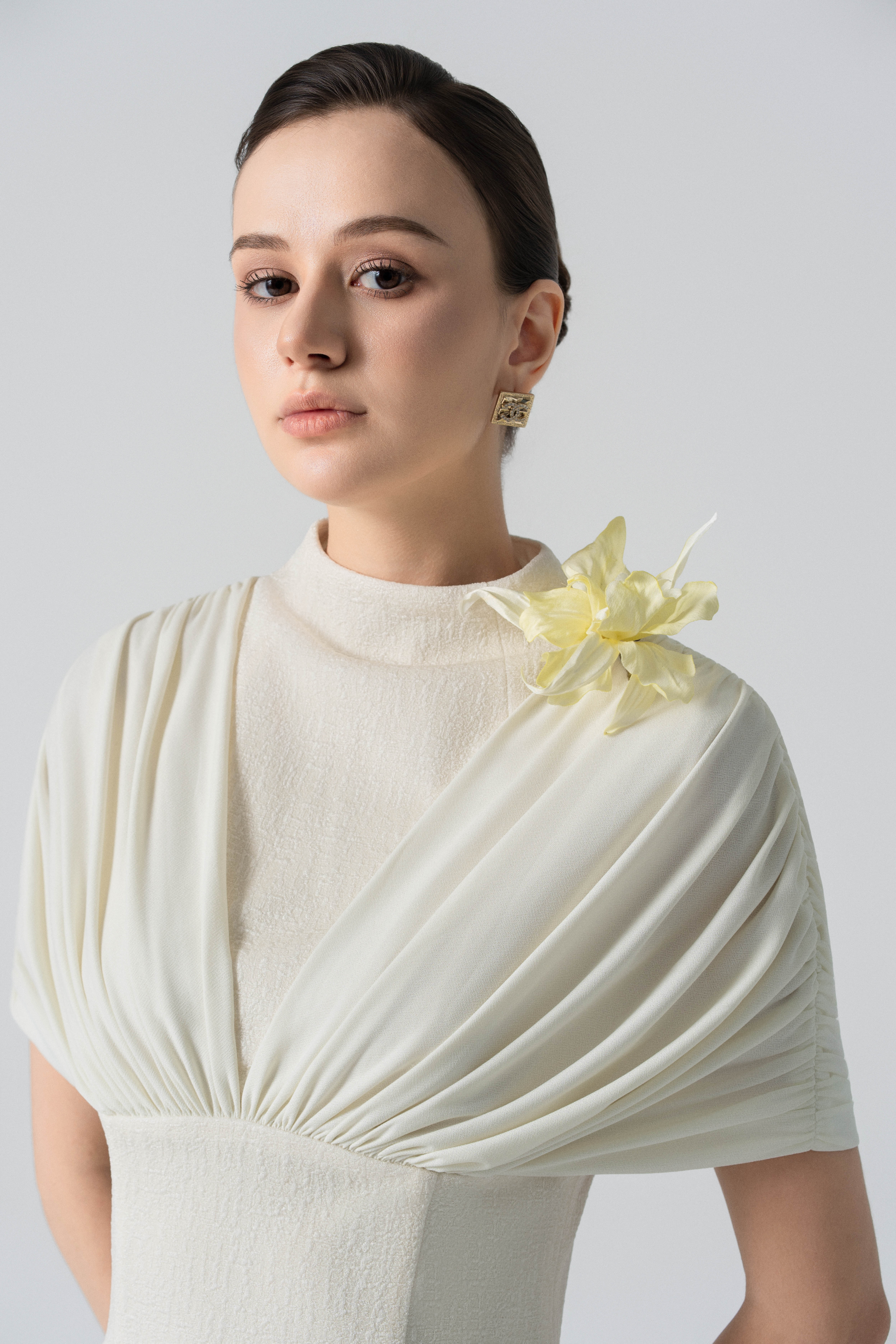 Petal Whisper Gown in Angel Wing