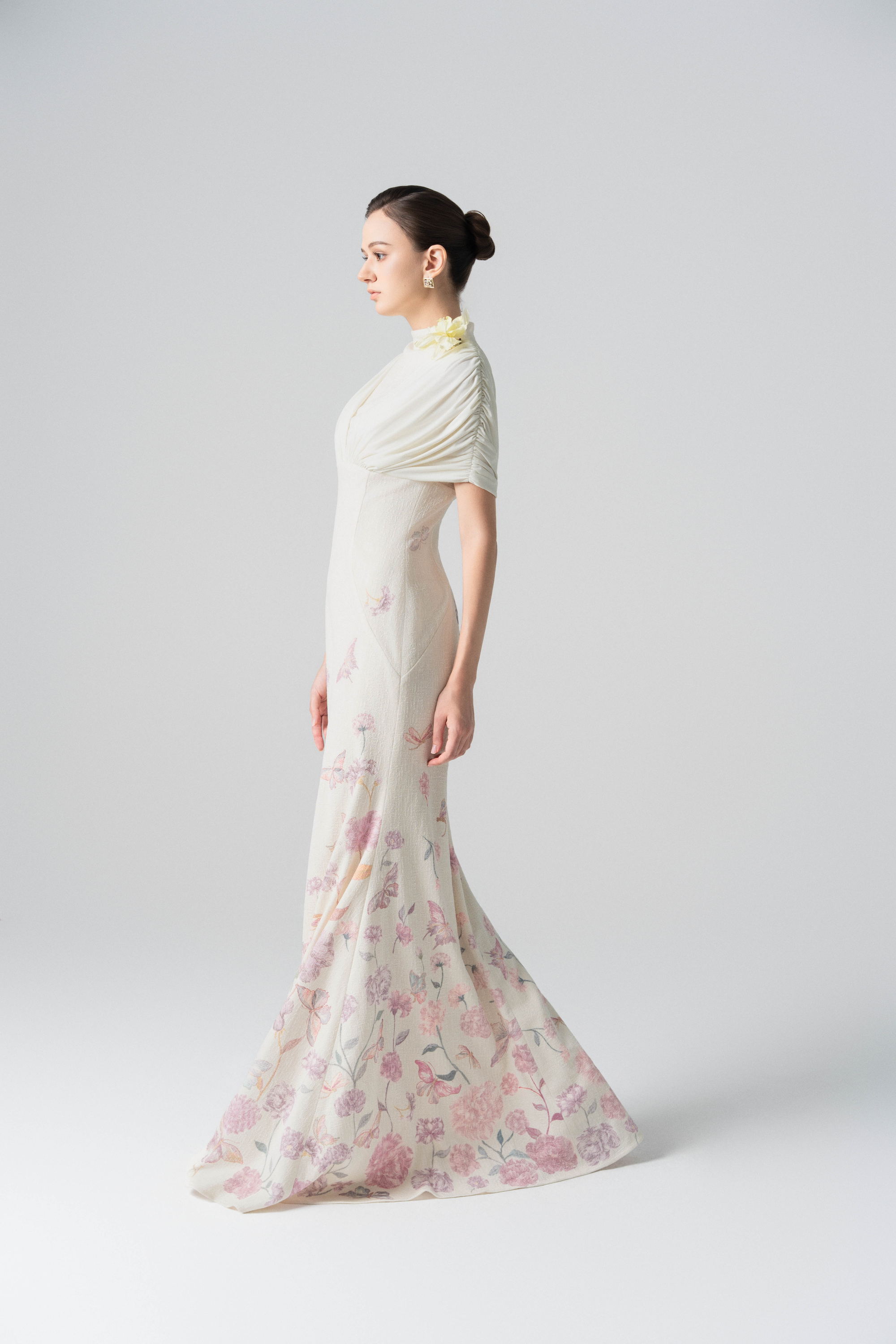 Petal Whisper Gown in Angel Wing