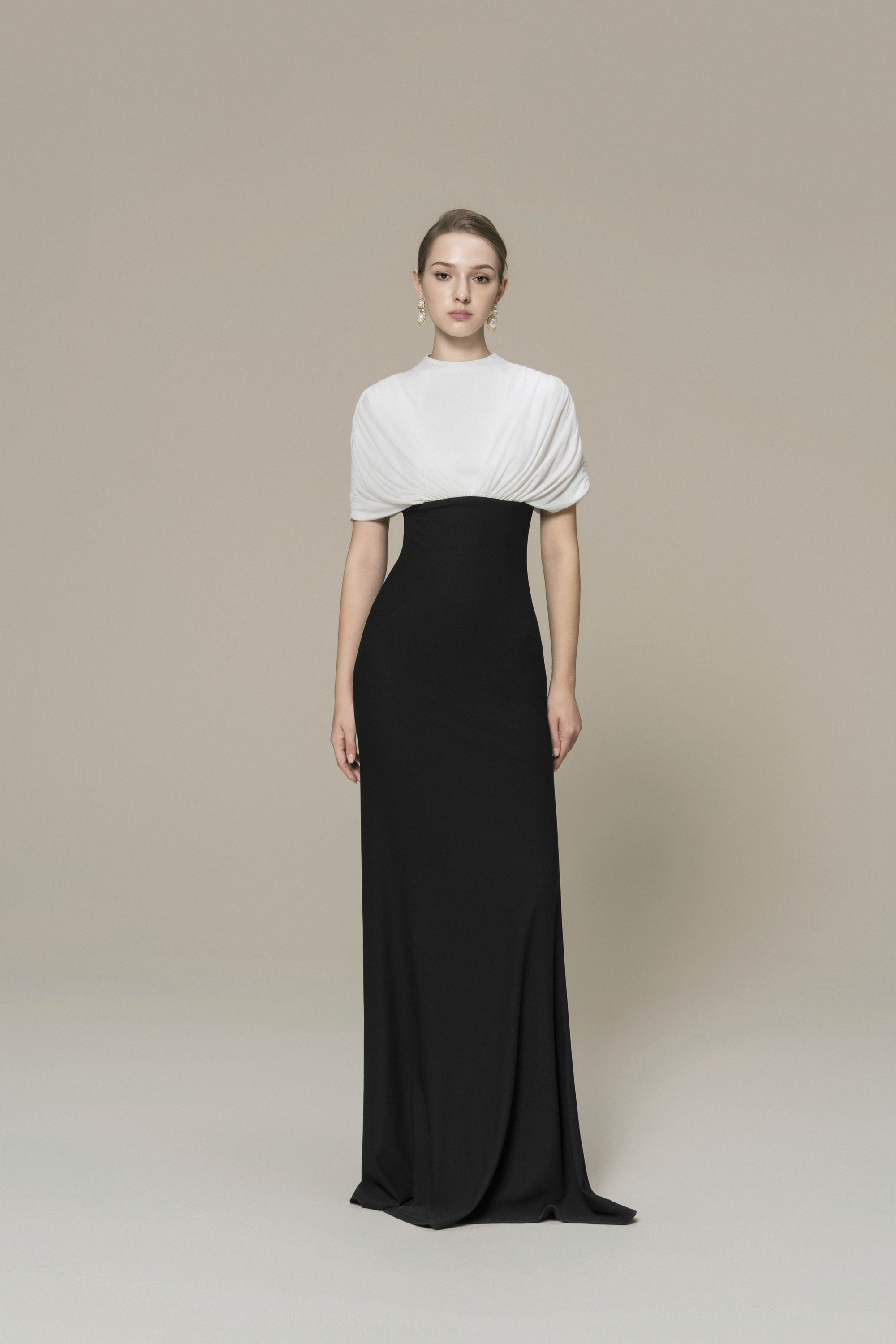 Nocturne Monochrome Gown