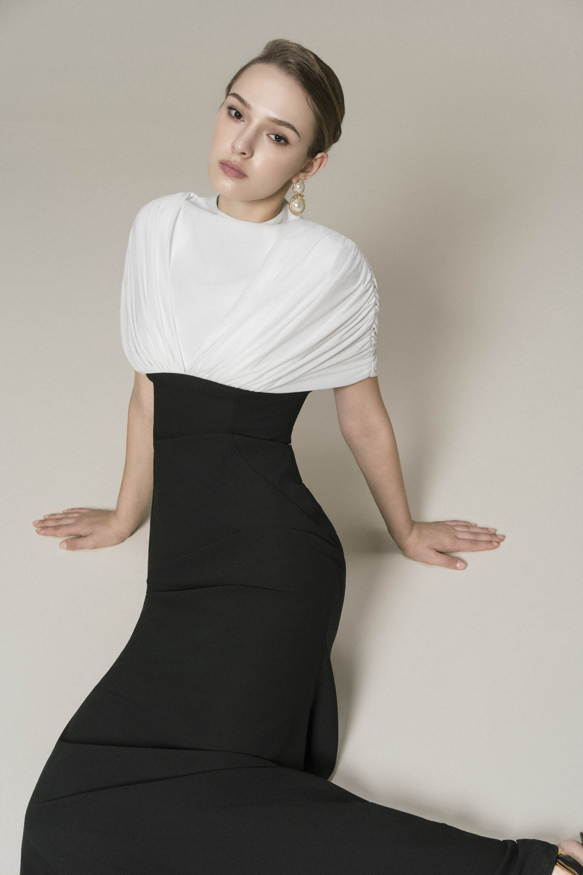 Nocturne Monochrome Gown