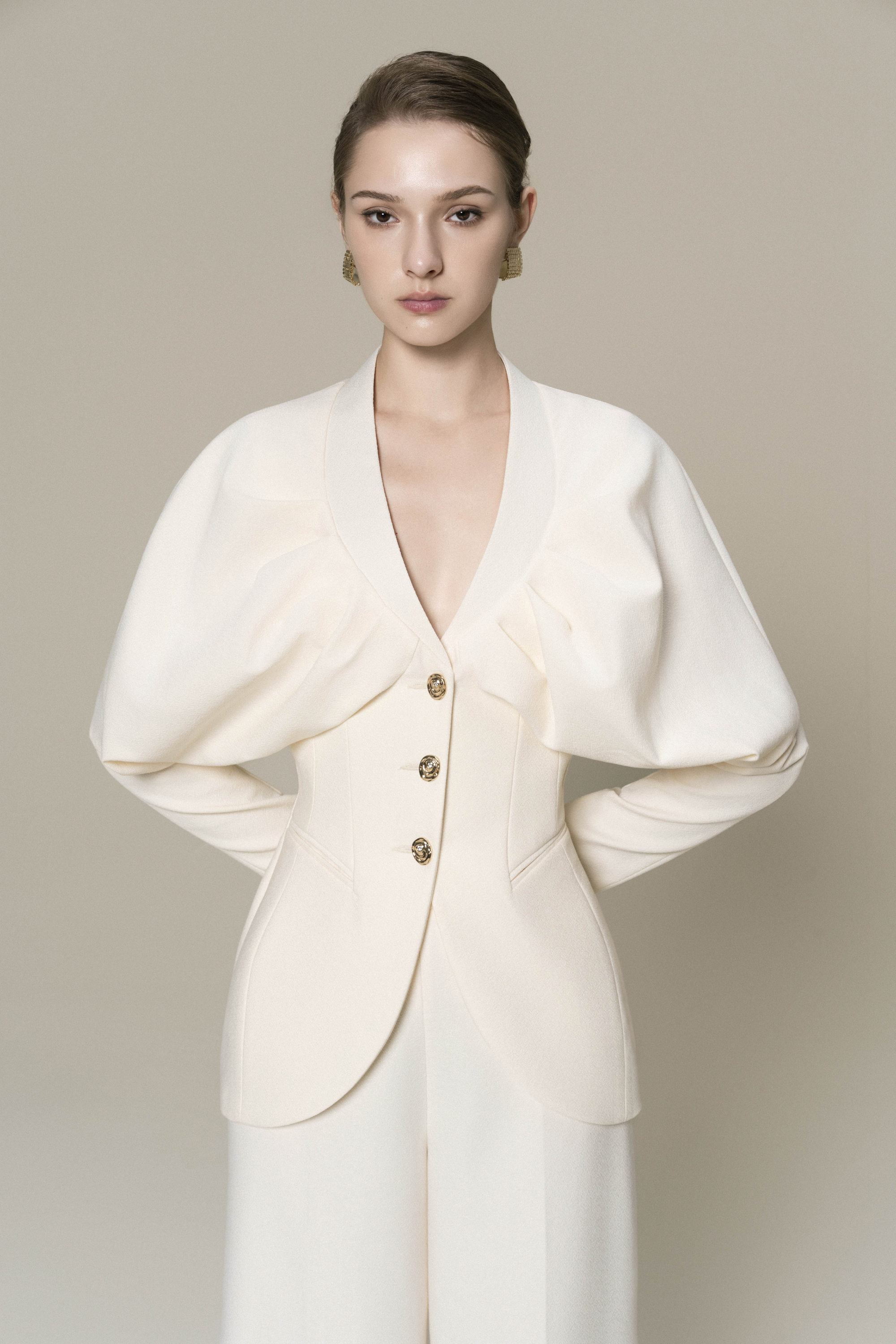 Luna Sculpted Blazer & Classic Pants