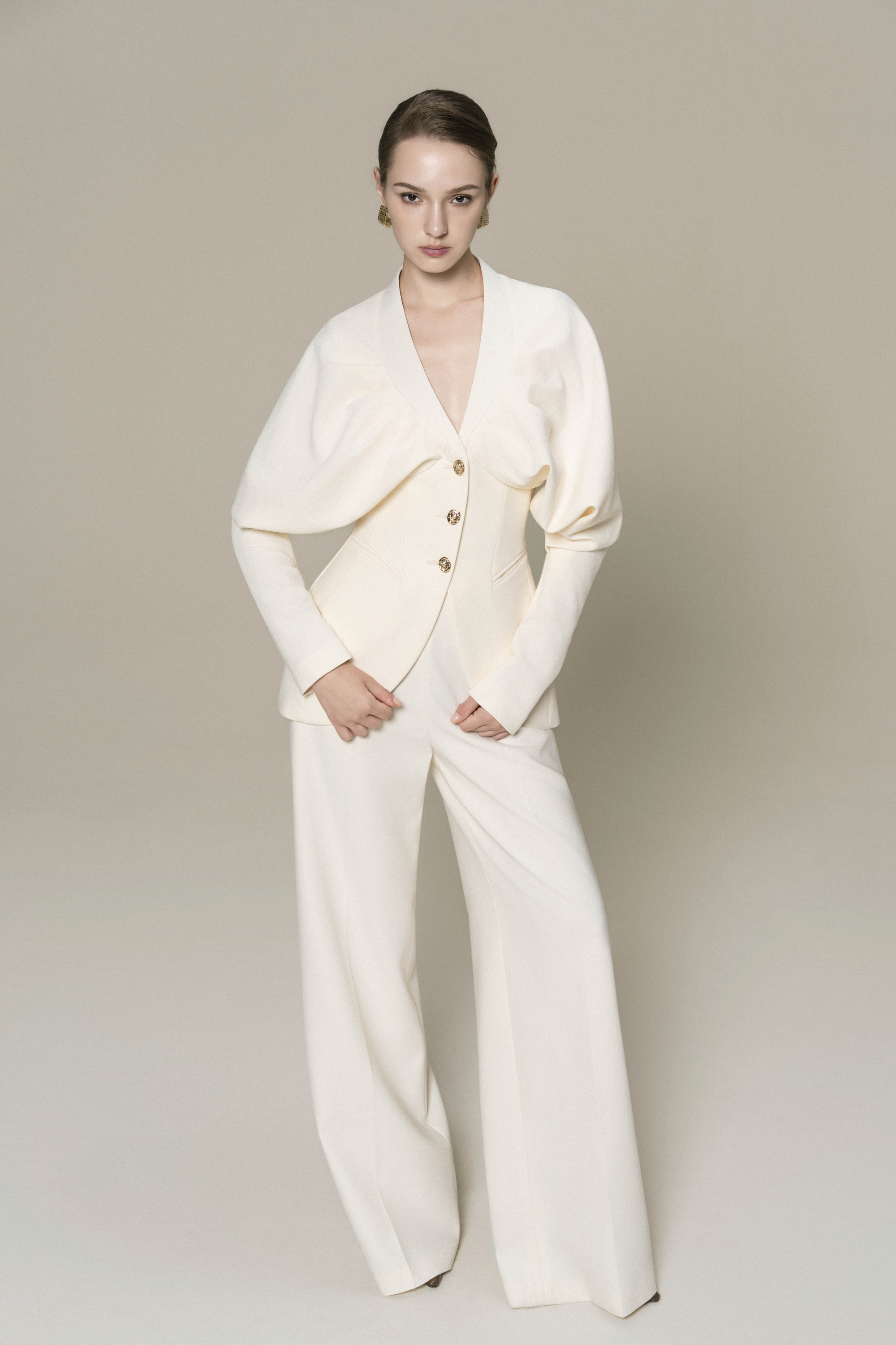 Luna Sculpted Blazer & Classic Pants