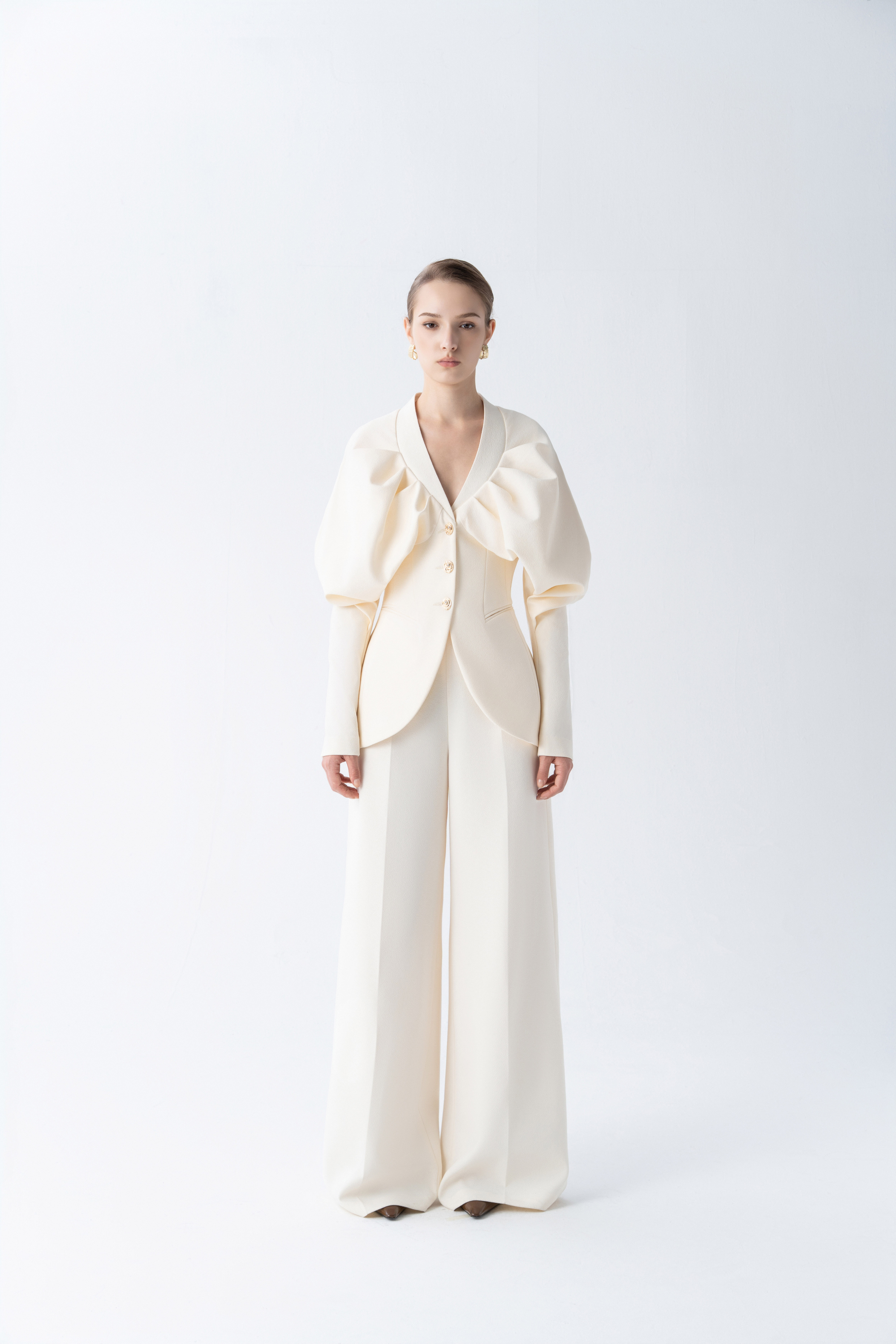 Luna Sculpted Blazer & Classic Pants