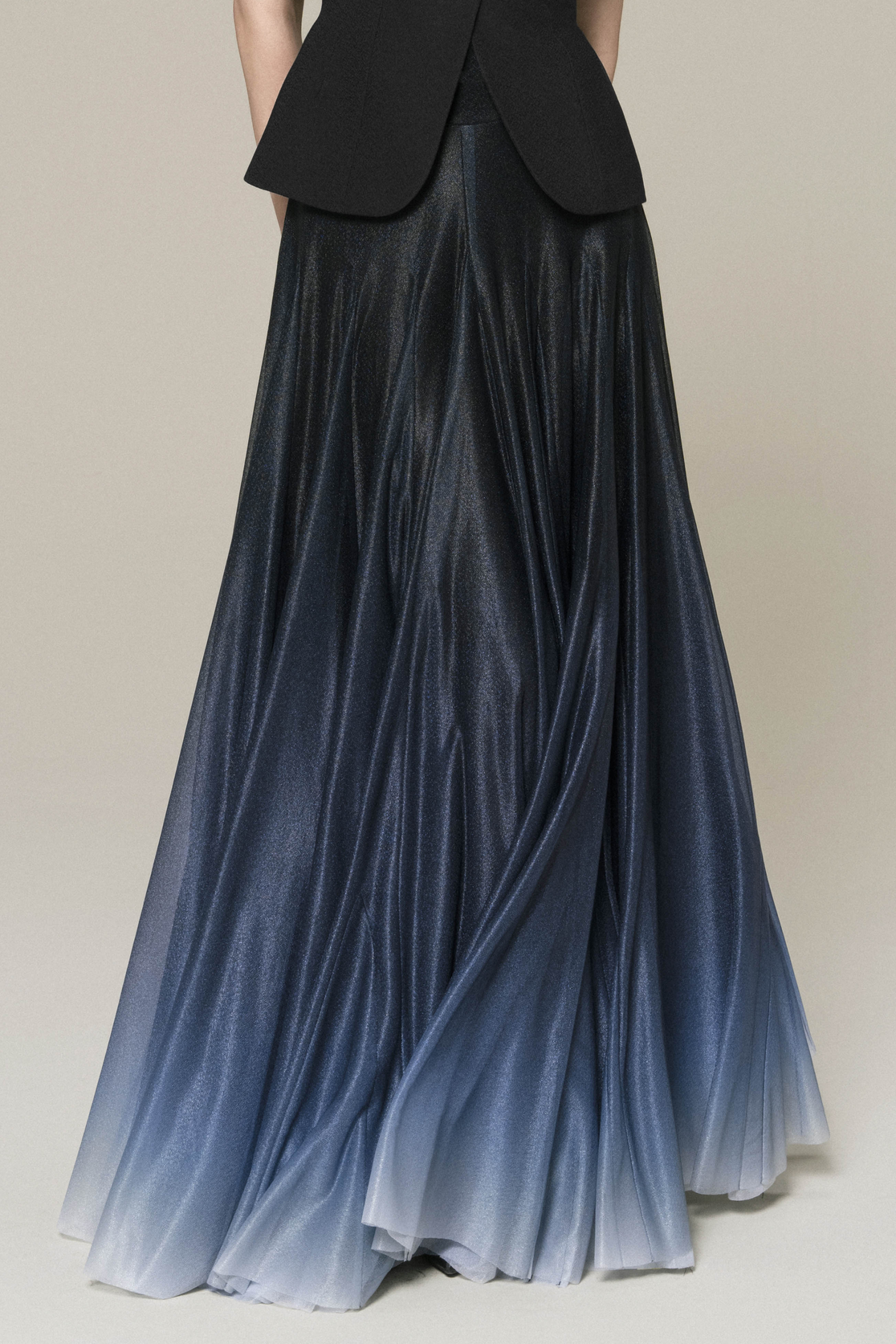 Halo Peplum Top & Ombre Horizon Skirt