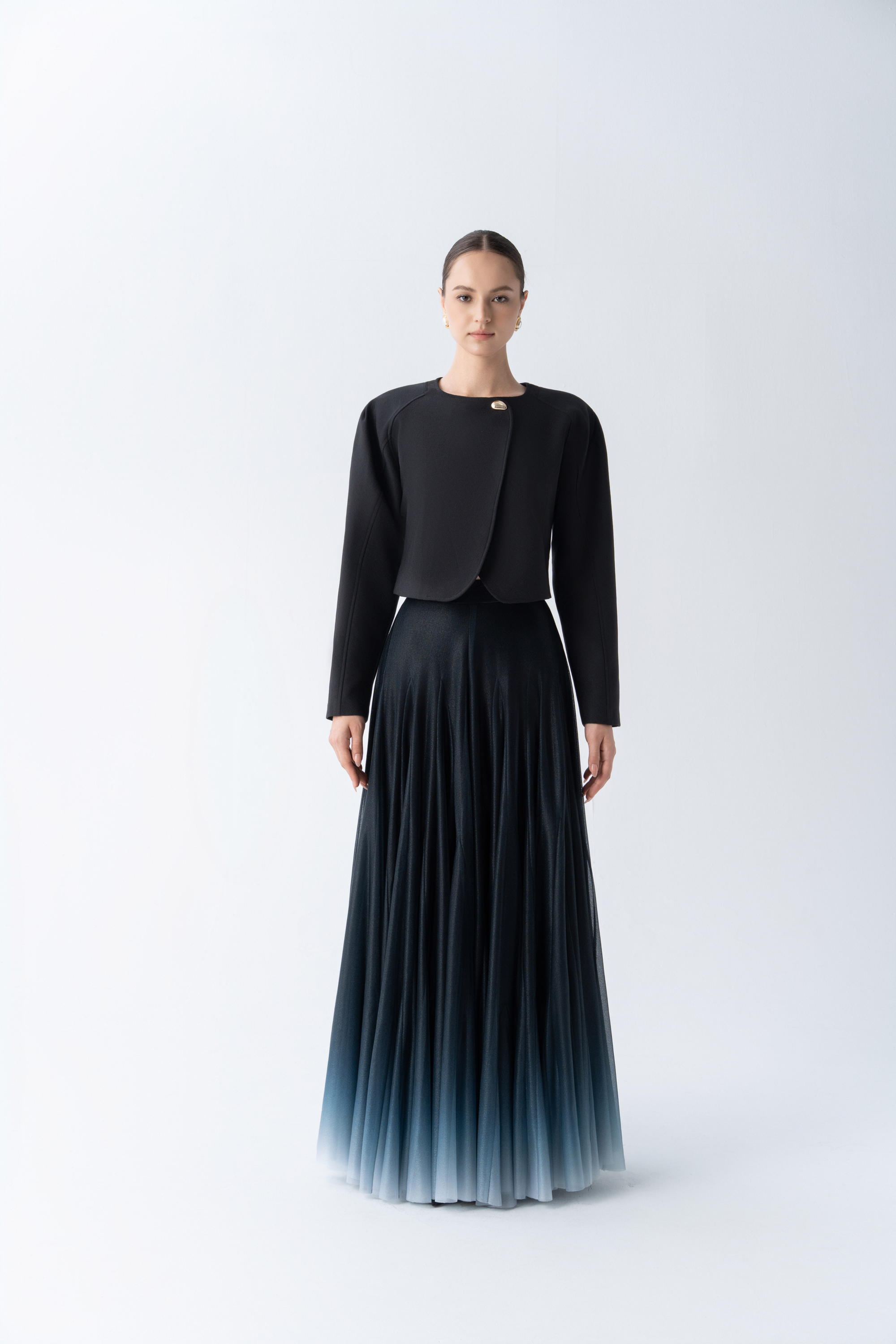 Solstice Cropped Jacket & Ombre Horizon Skirt