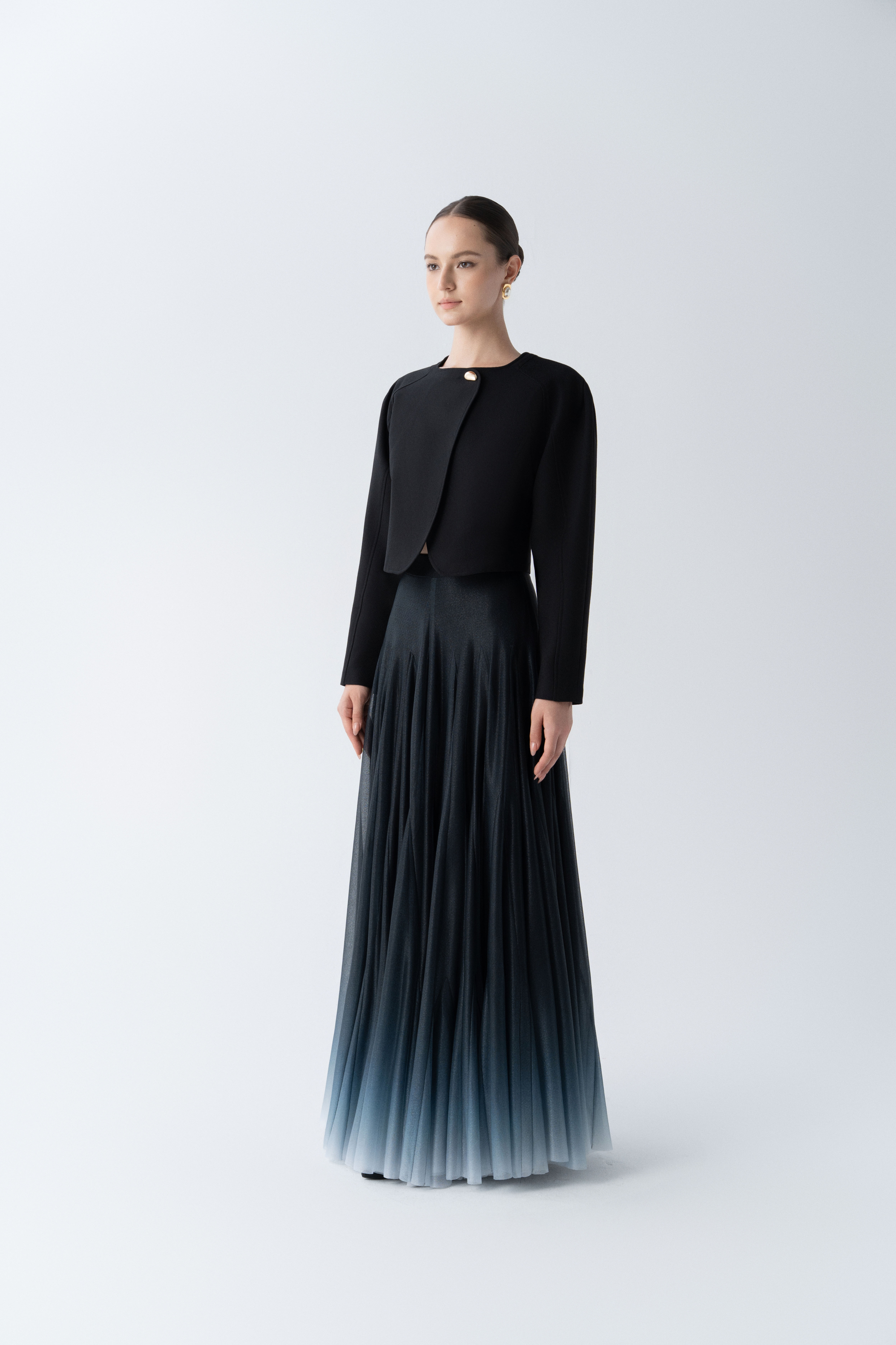 Solstice Cropped Jacket & Ombre Horizon Skirt