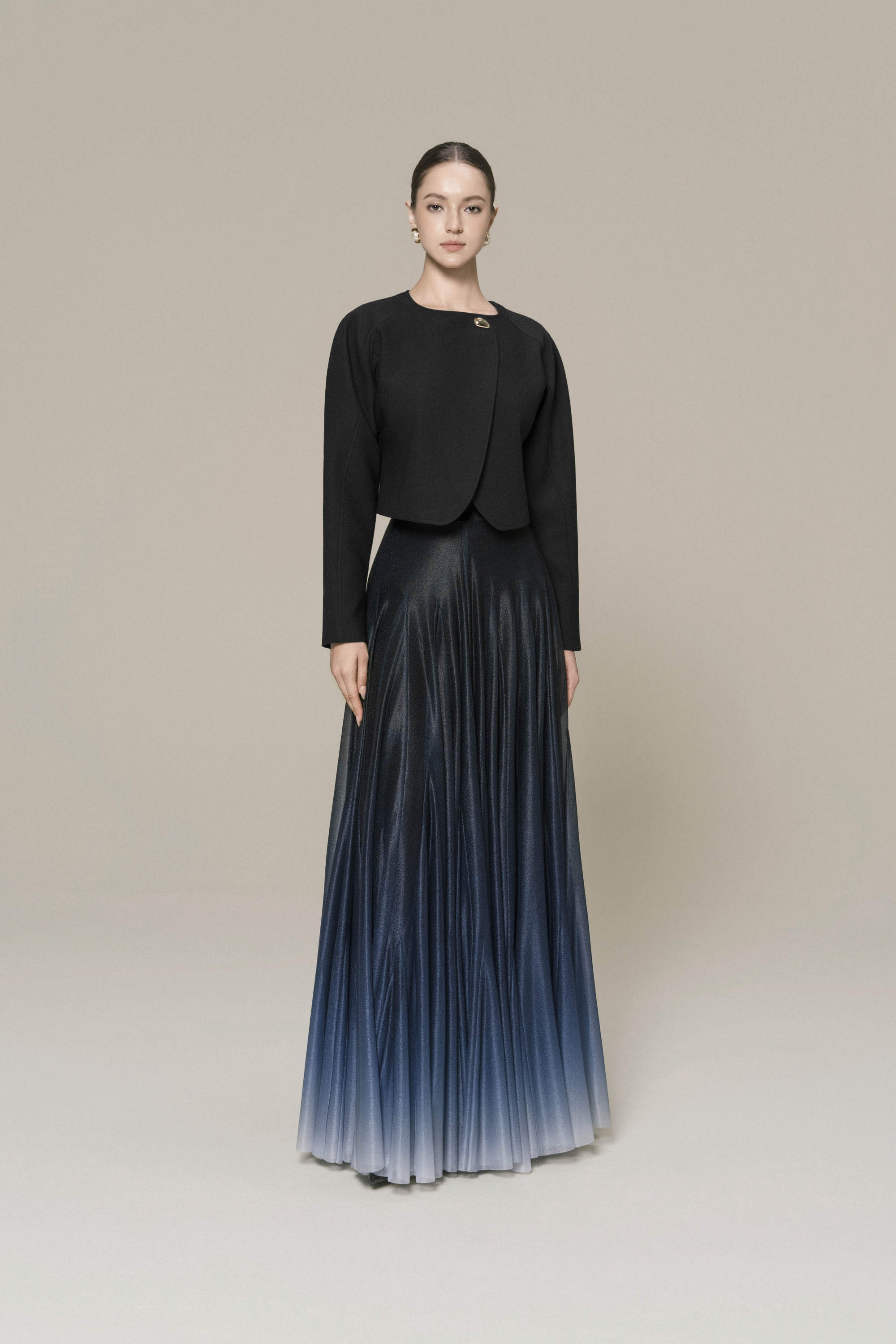 Solstice Cropped Jacket & Ombre Horizon Skirt