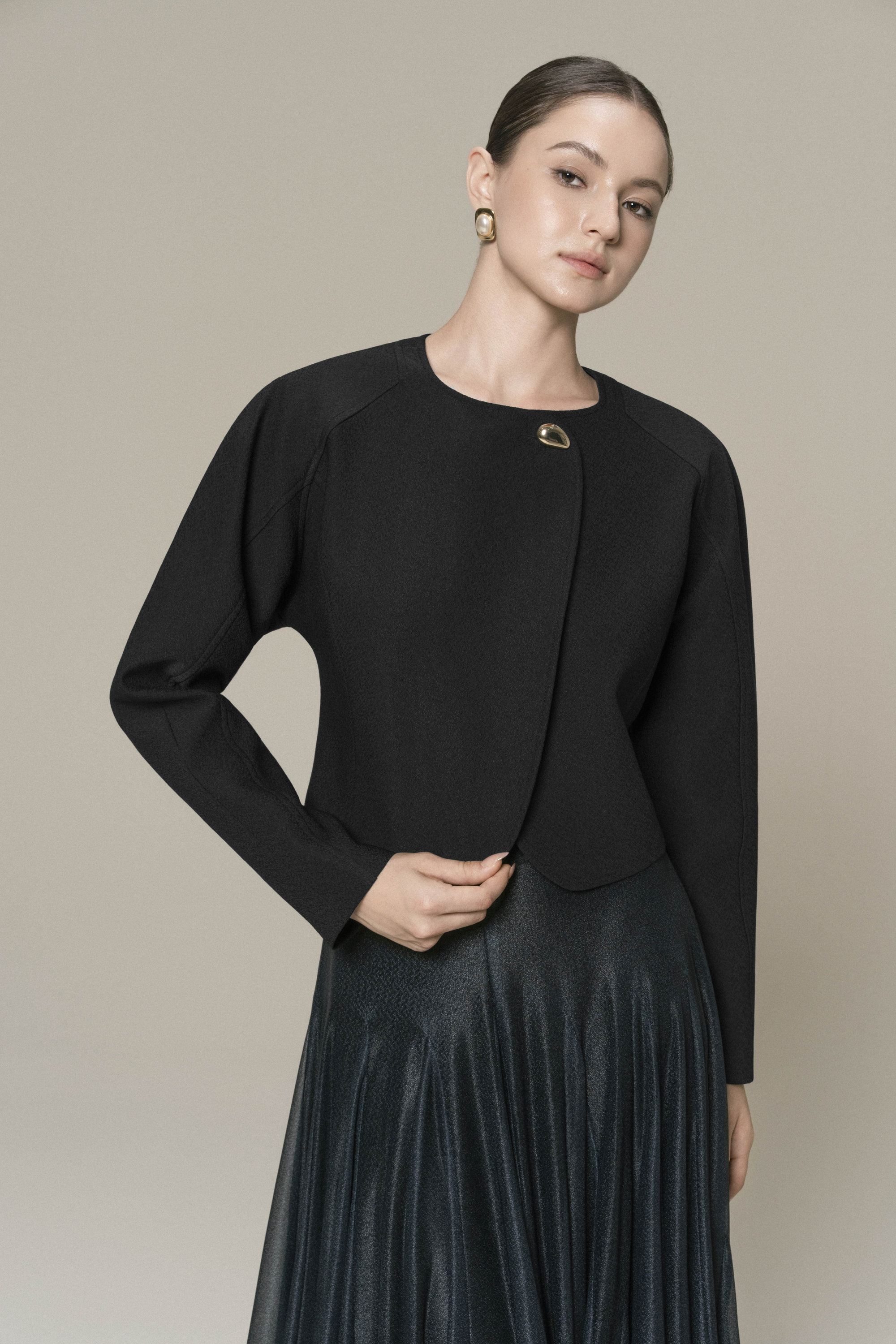 Solstice Cropped Jacket & Ombre Horizon Skirt