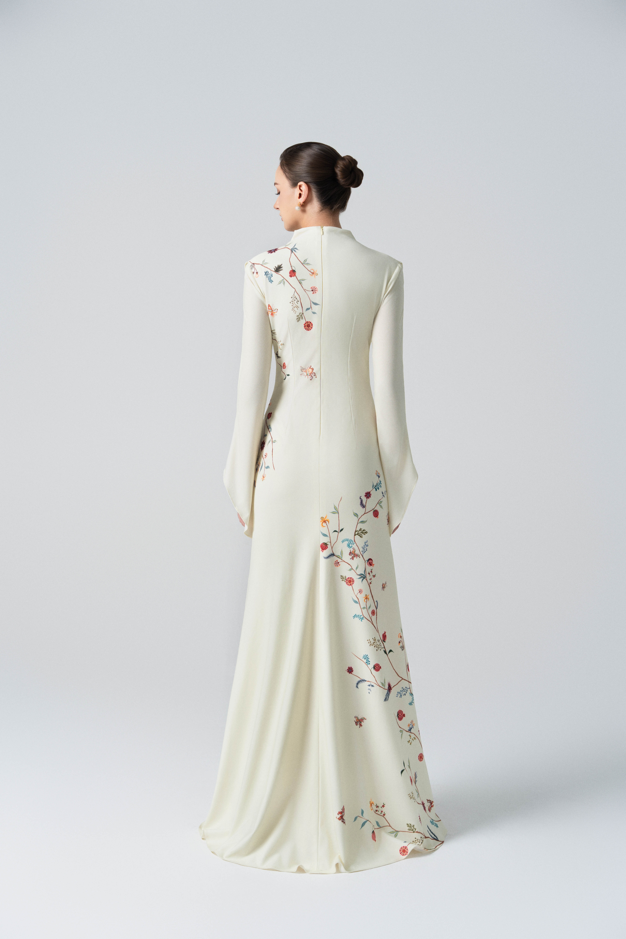 Dawnlight Midi Dress in Angel Wing