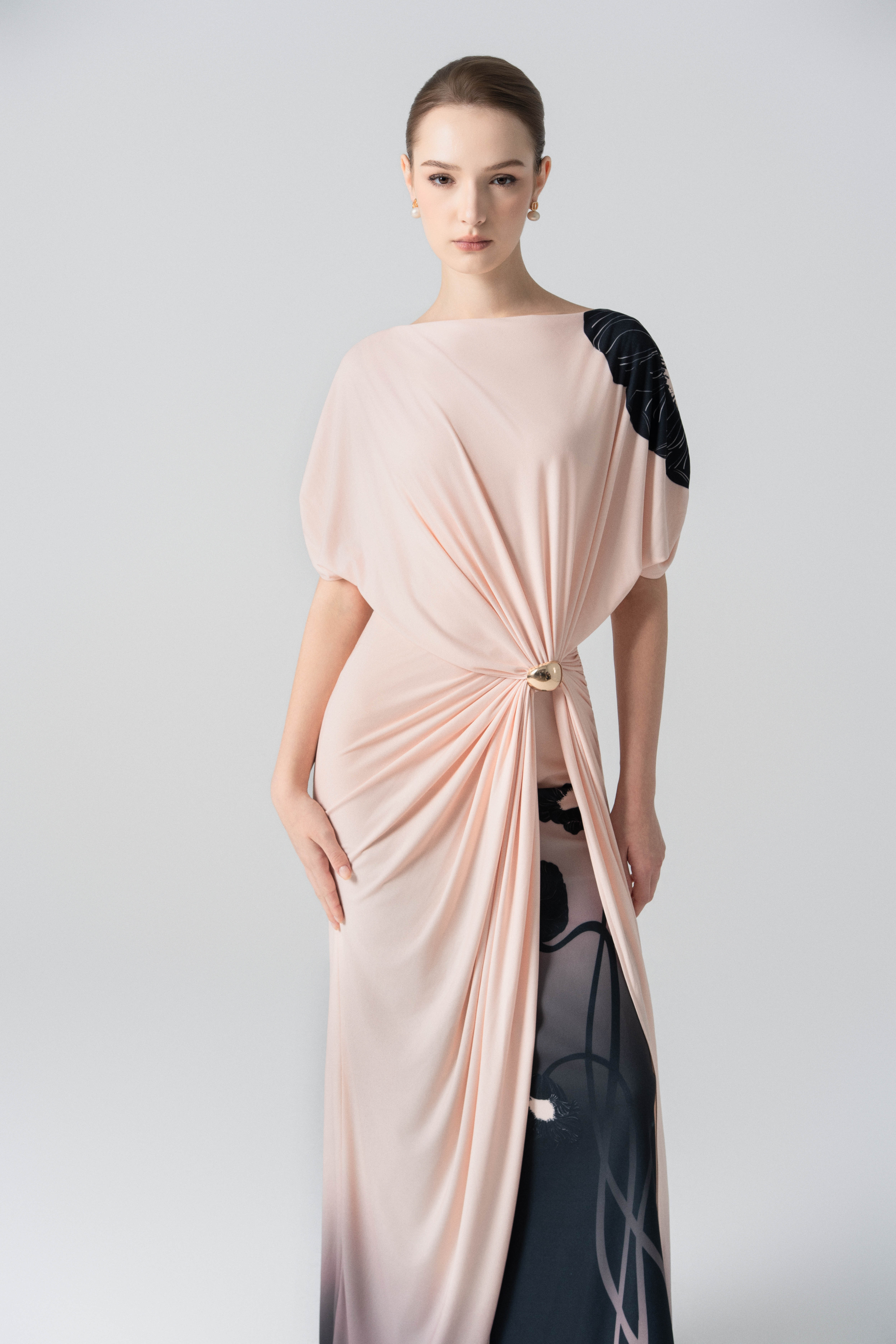 Desert Dusk Ombre Dress in Merlot