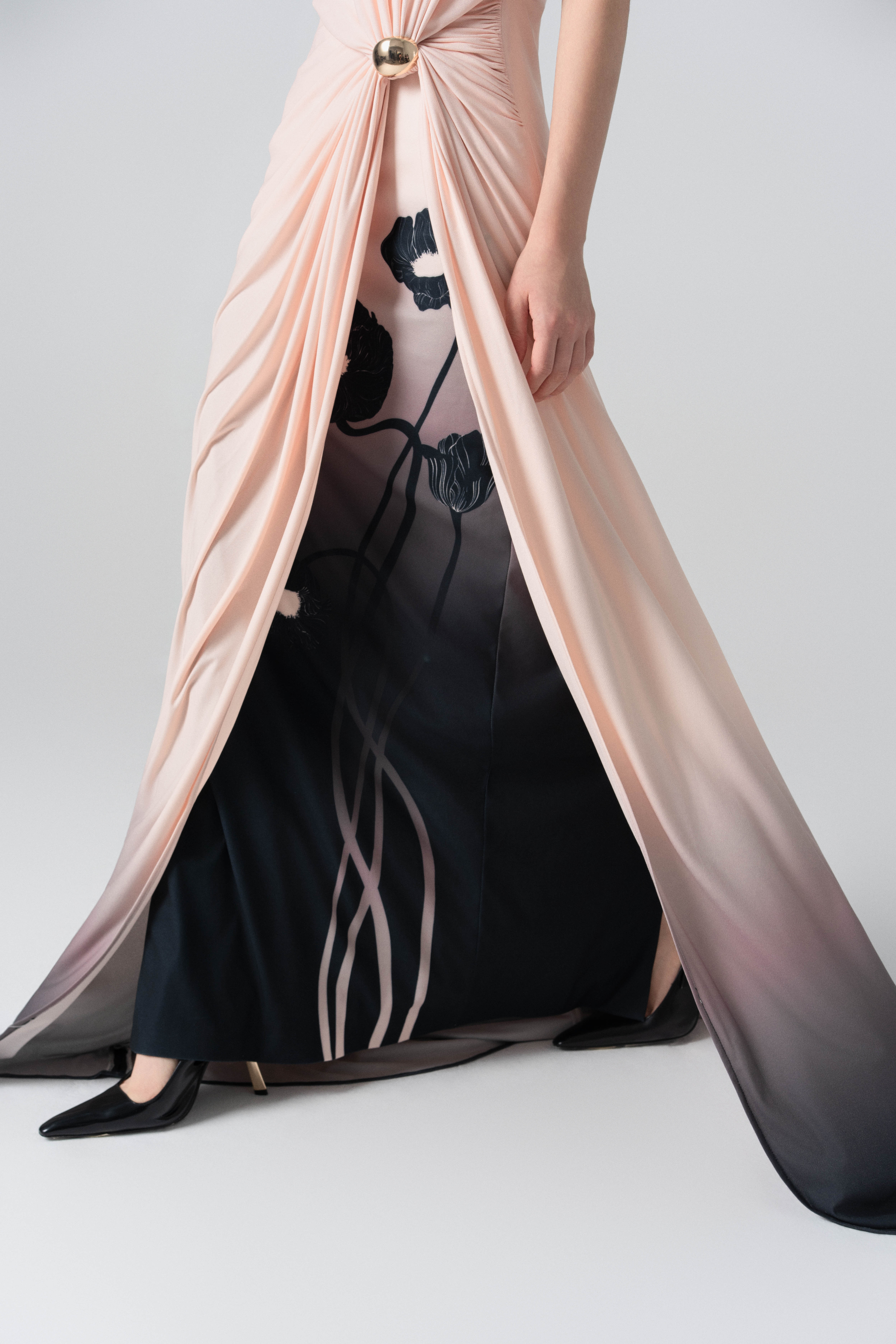 Desert Dusk Ombre Dress in Merlot