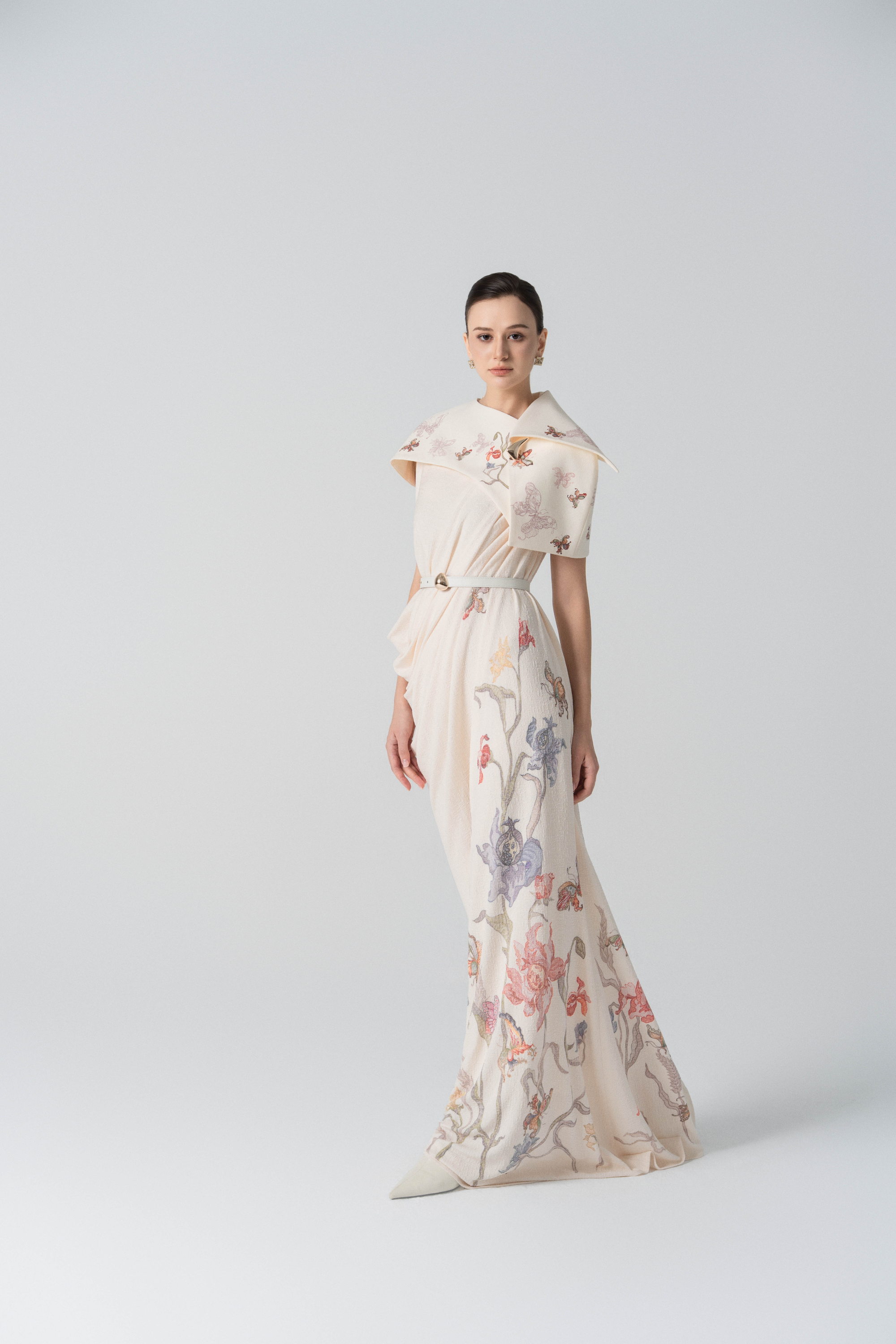 Golden Hour Midi Dress in Lilac Marble