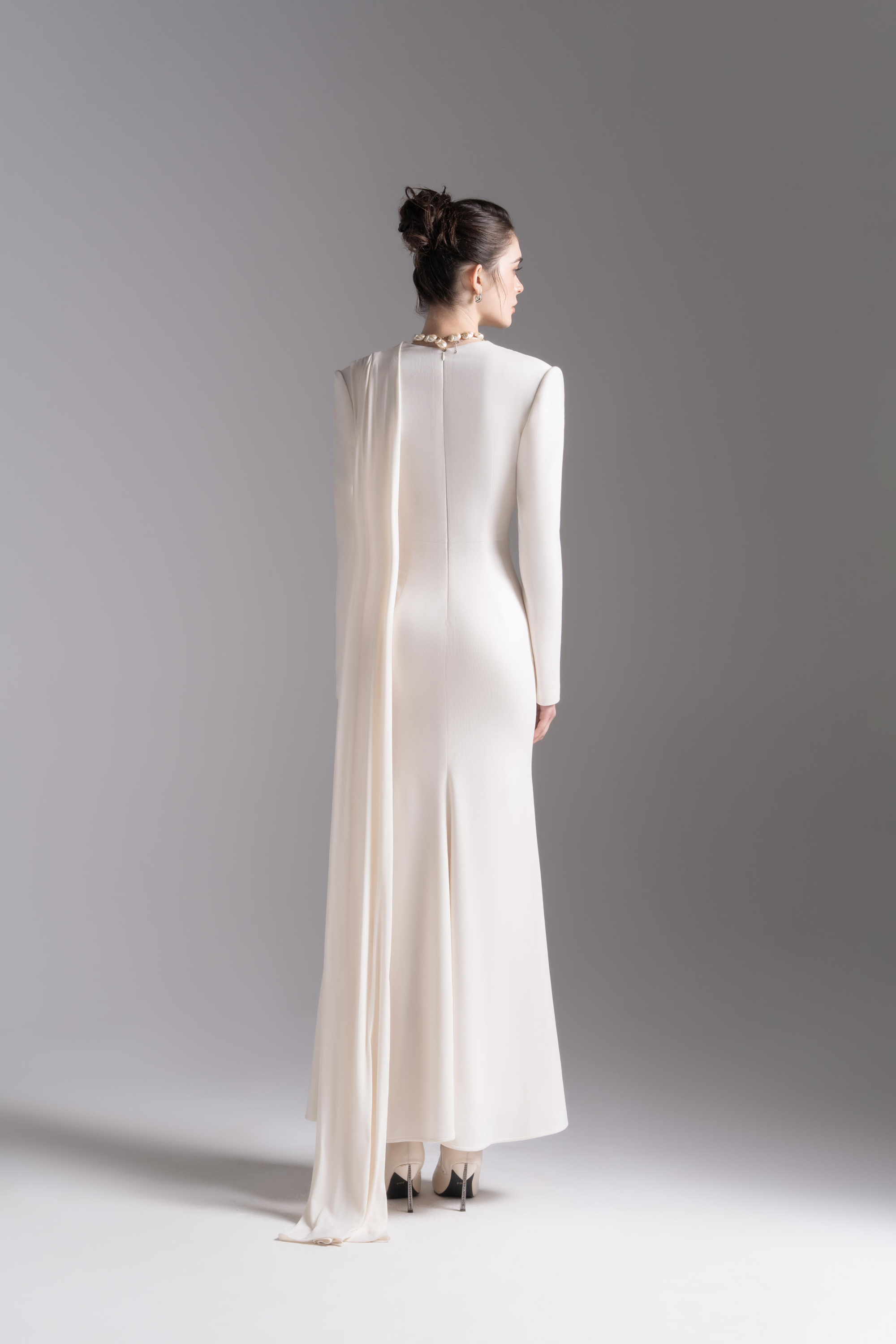 Vest Grace Gown in Light Cream