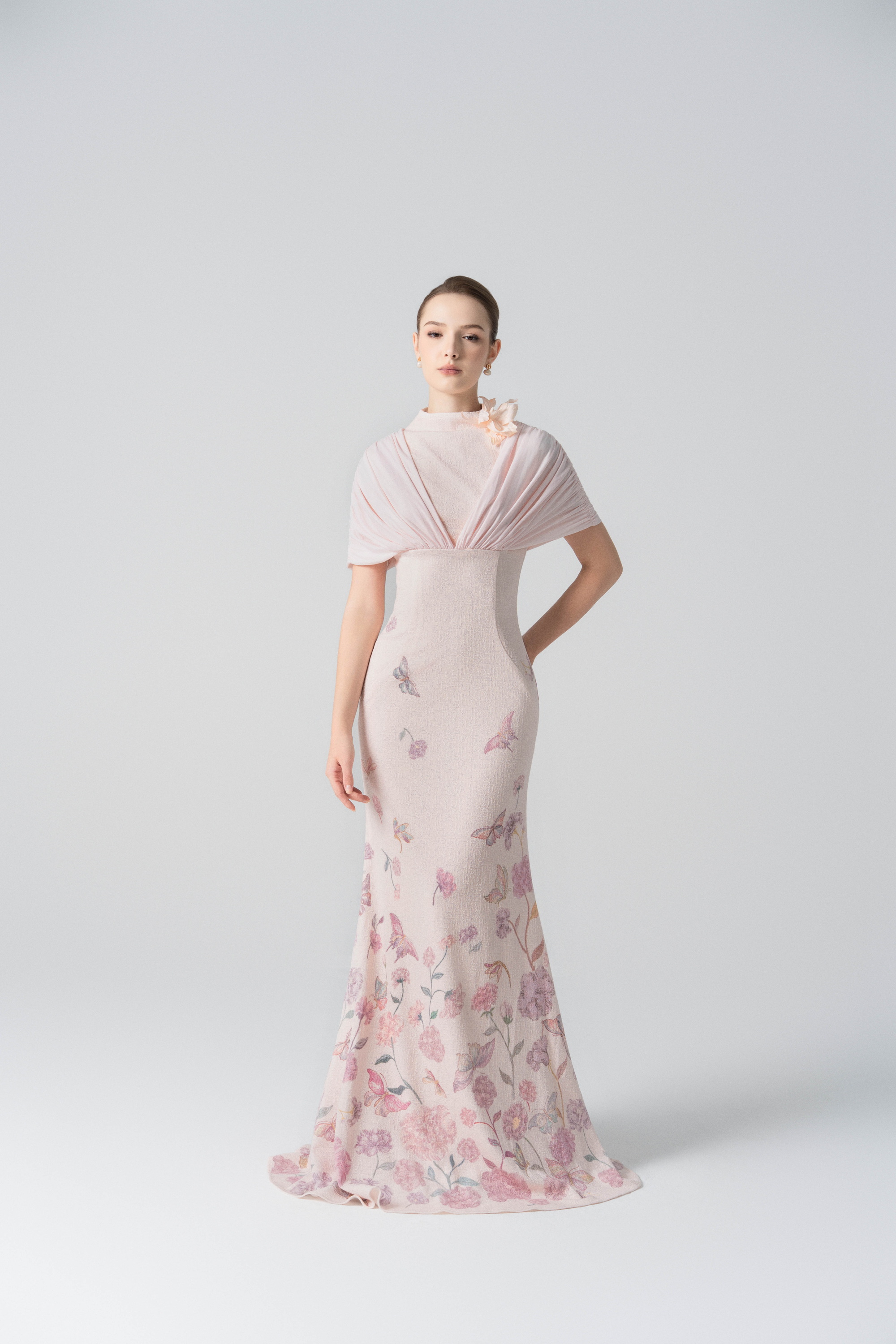 Petal Whisper Gown in Angel Wing