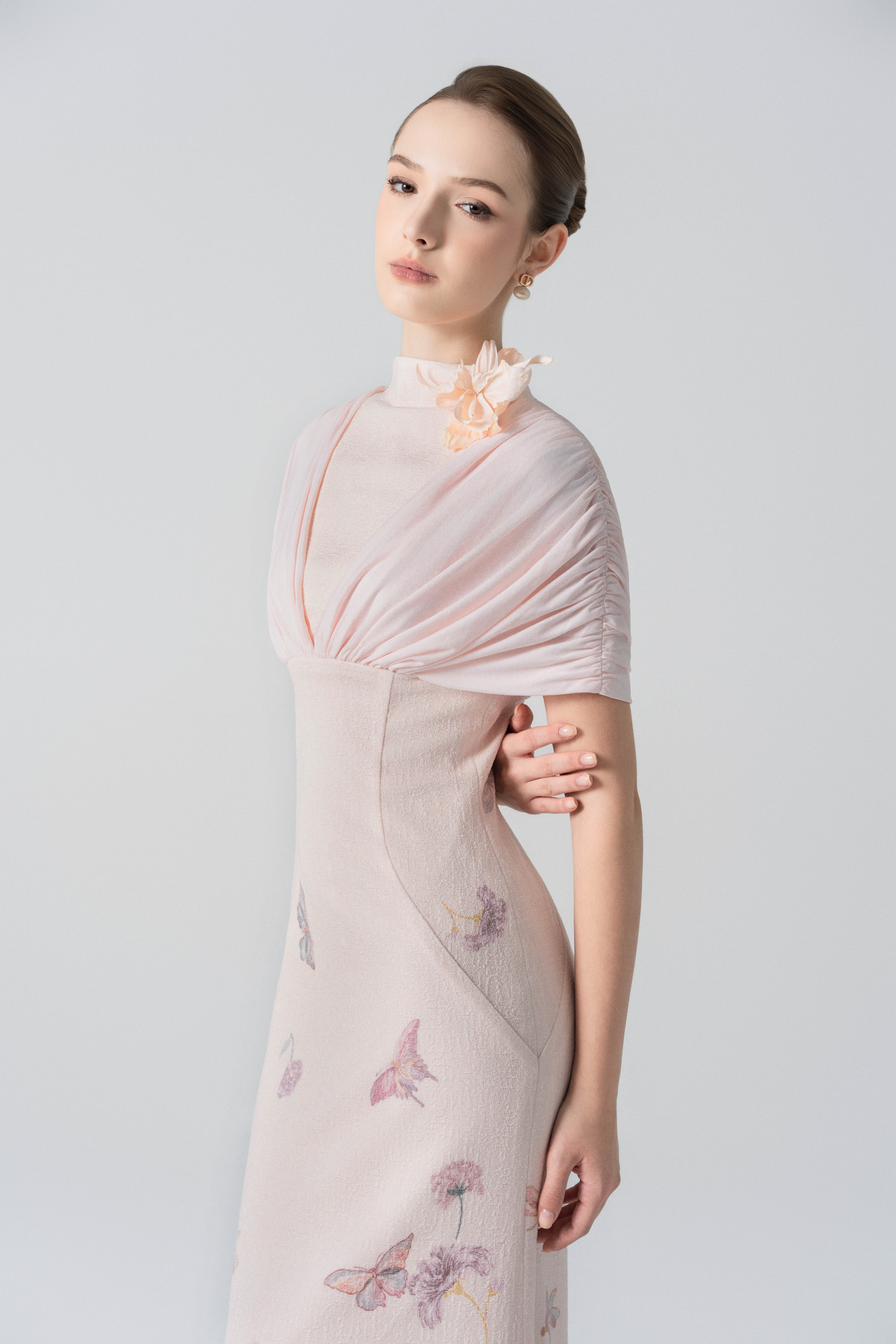 Petal Whisper Gown in Angel Wing