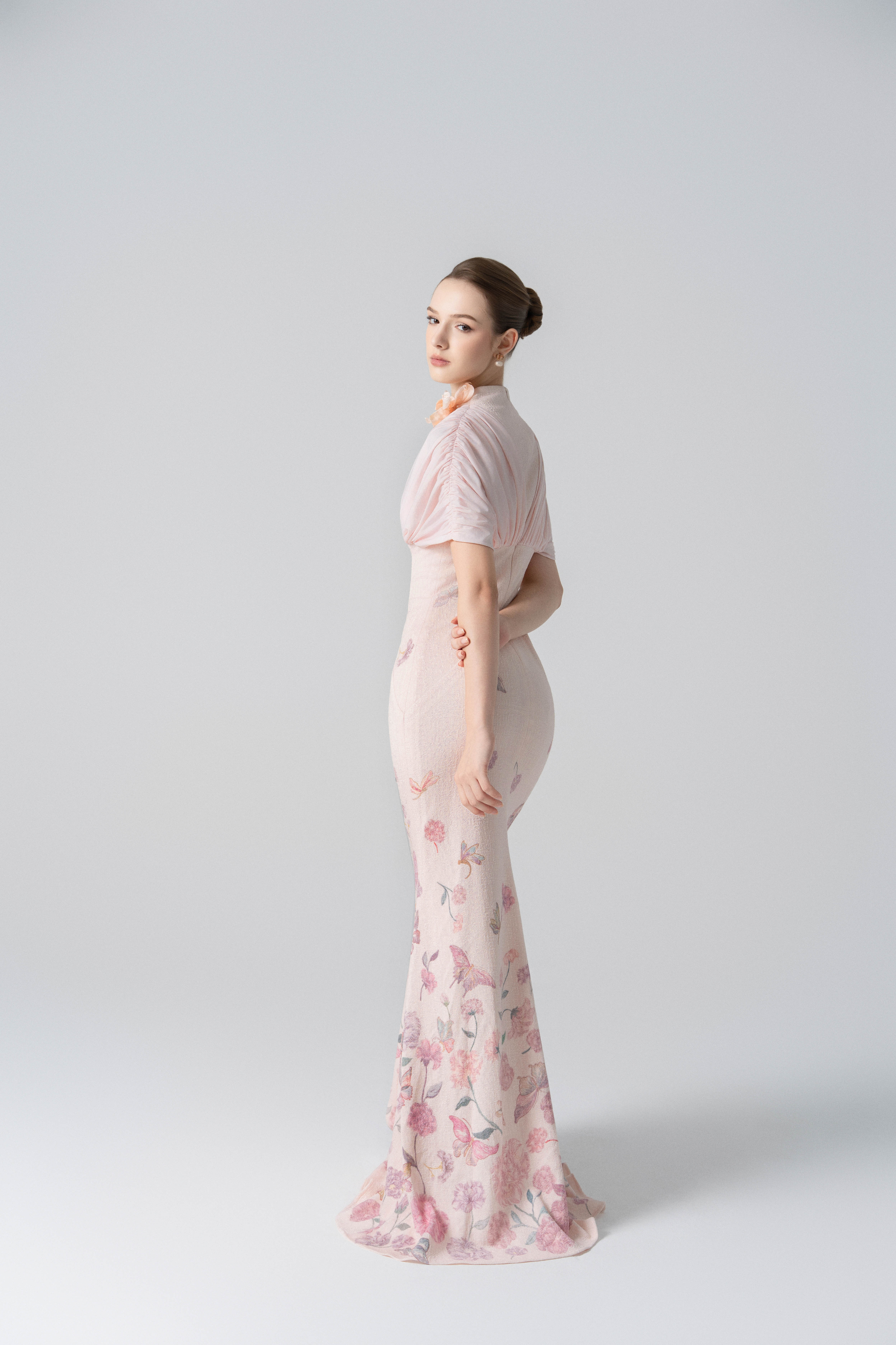 Petal Whisper Gown in Angel Wing