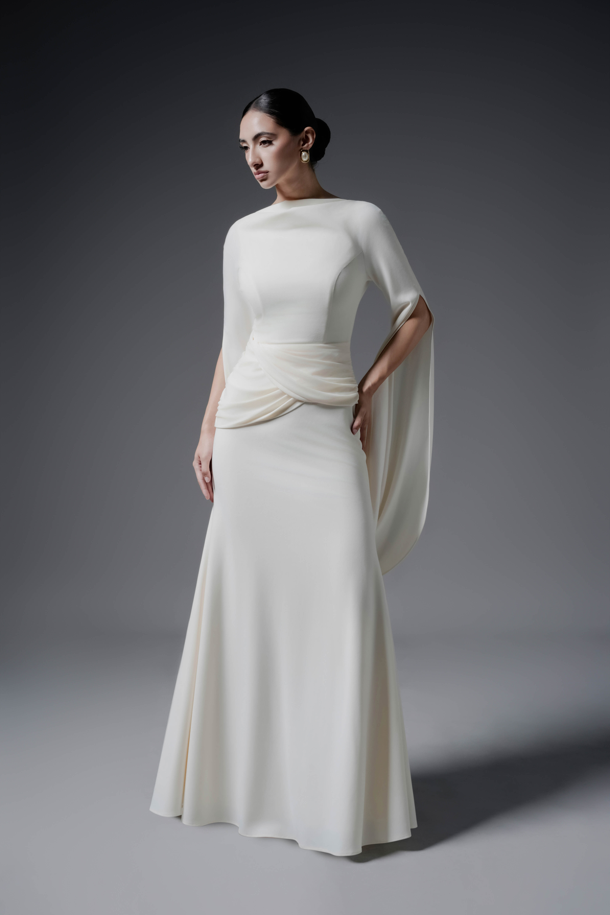 Moonlit Gaze Dress in Cream