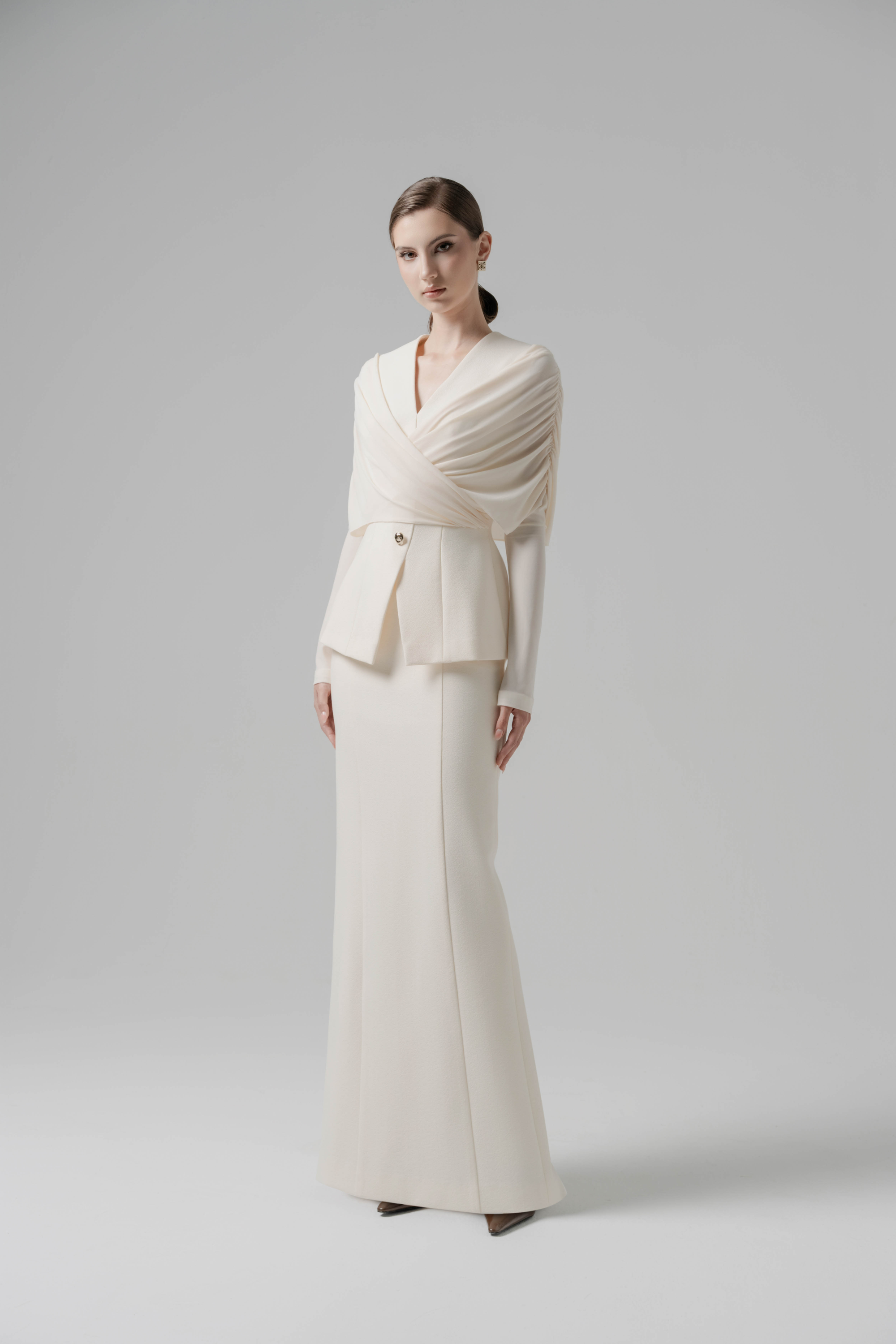 Stillness Cream Blazer & Skirt