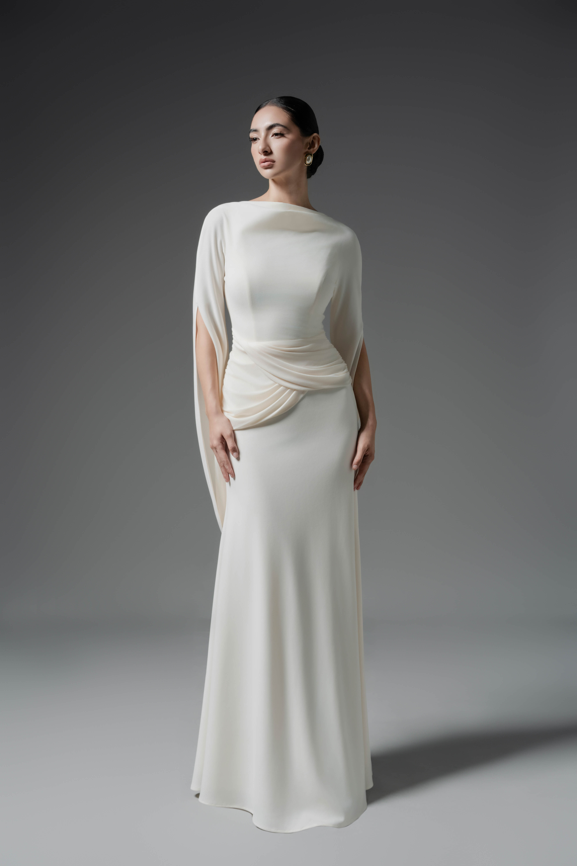 Moonlit Gaze Dress in Cream