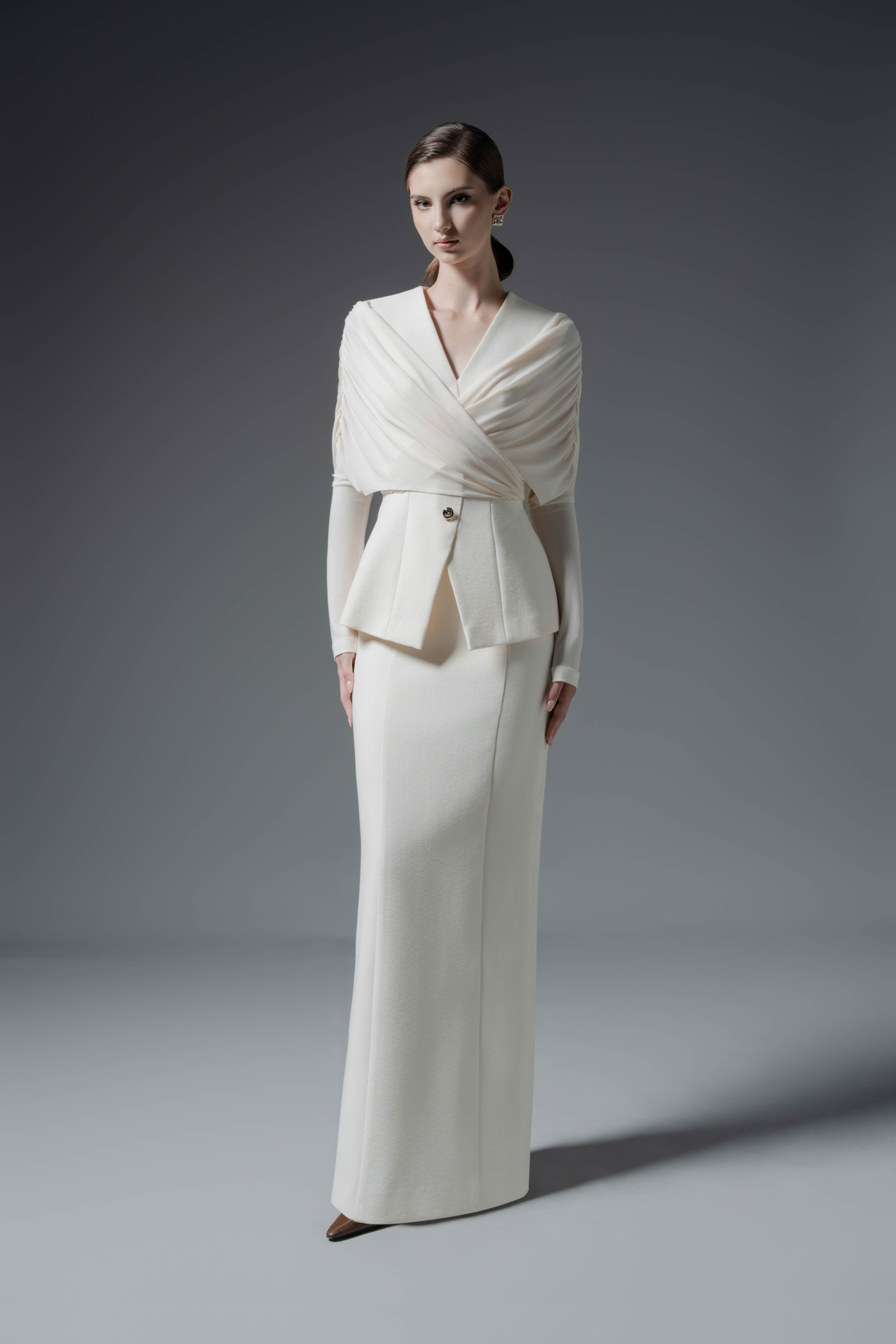 Stillness Cream Blazer & Skirt