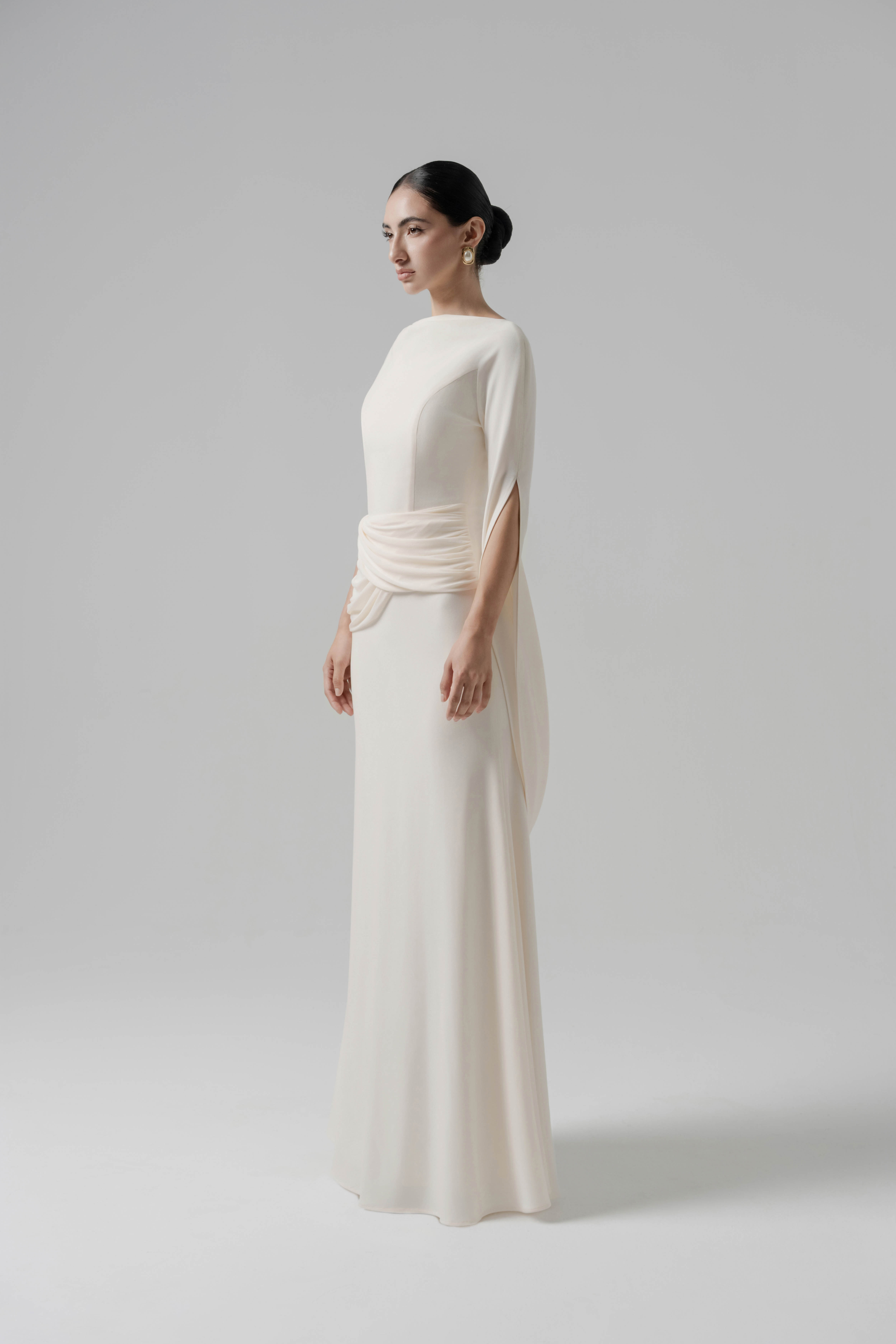 Moonlit Gaze Dress in Cream