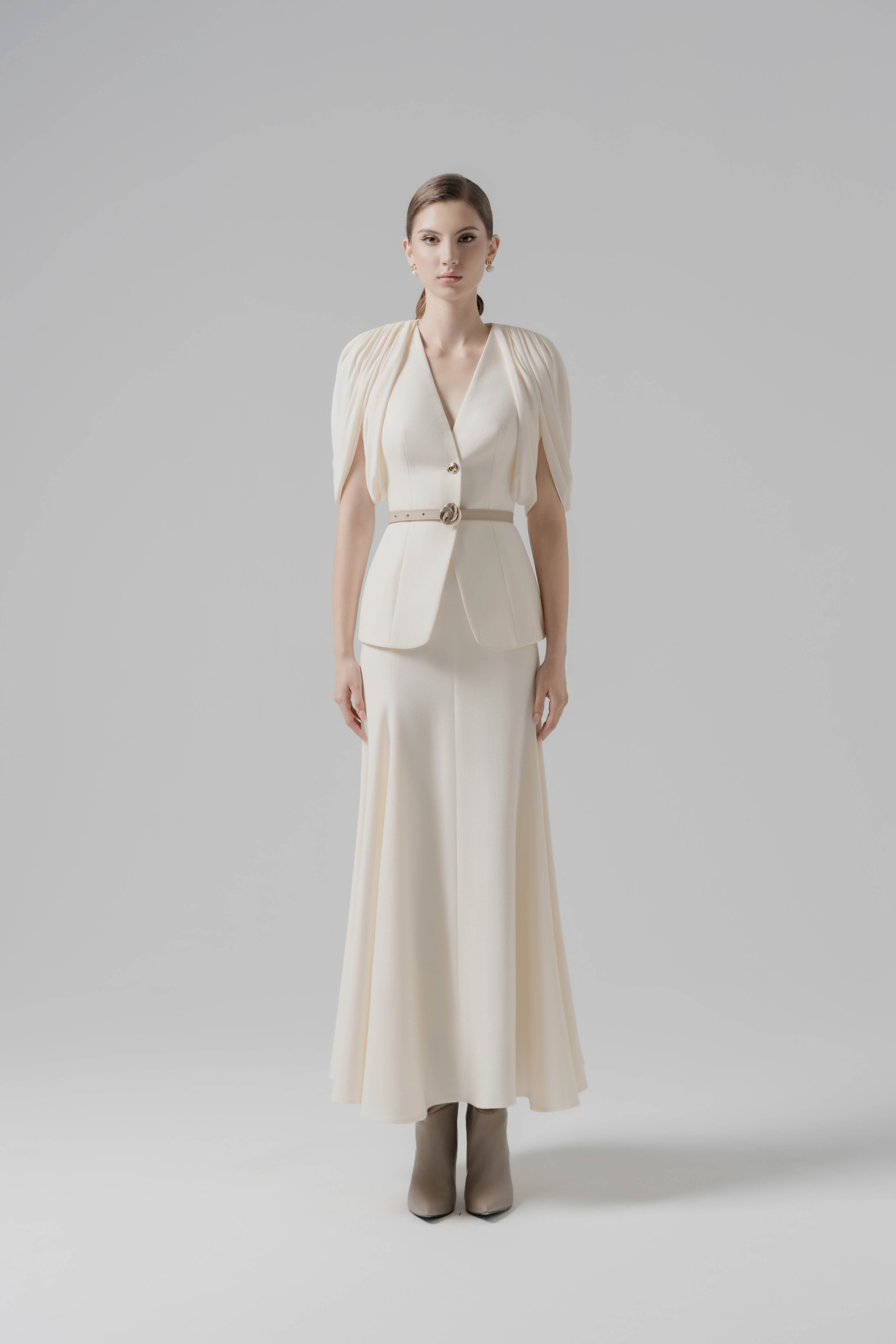 Veil Fold Blazer & Skirt