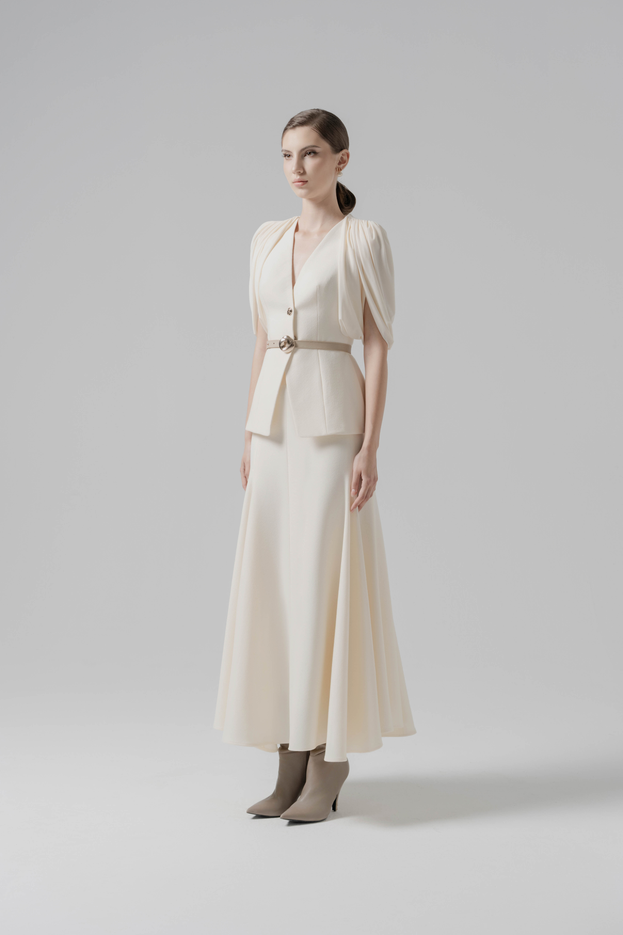 Veil Fold Blazer & Skirt