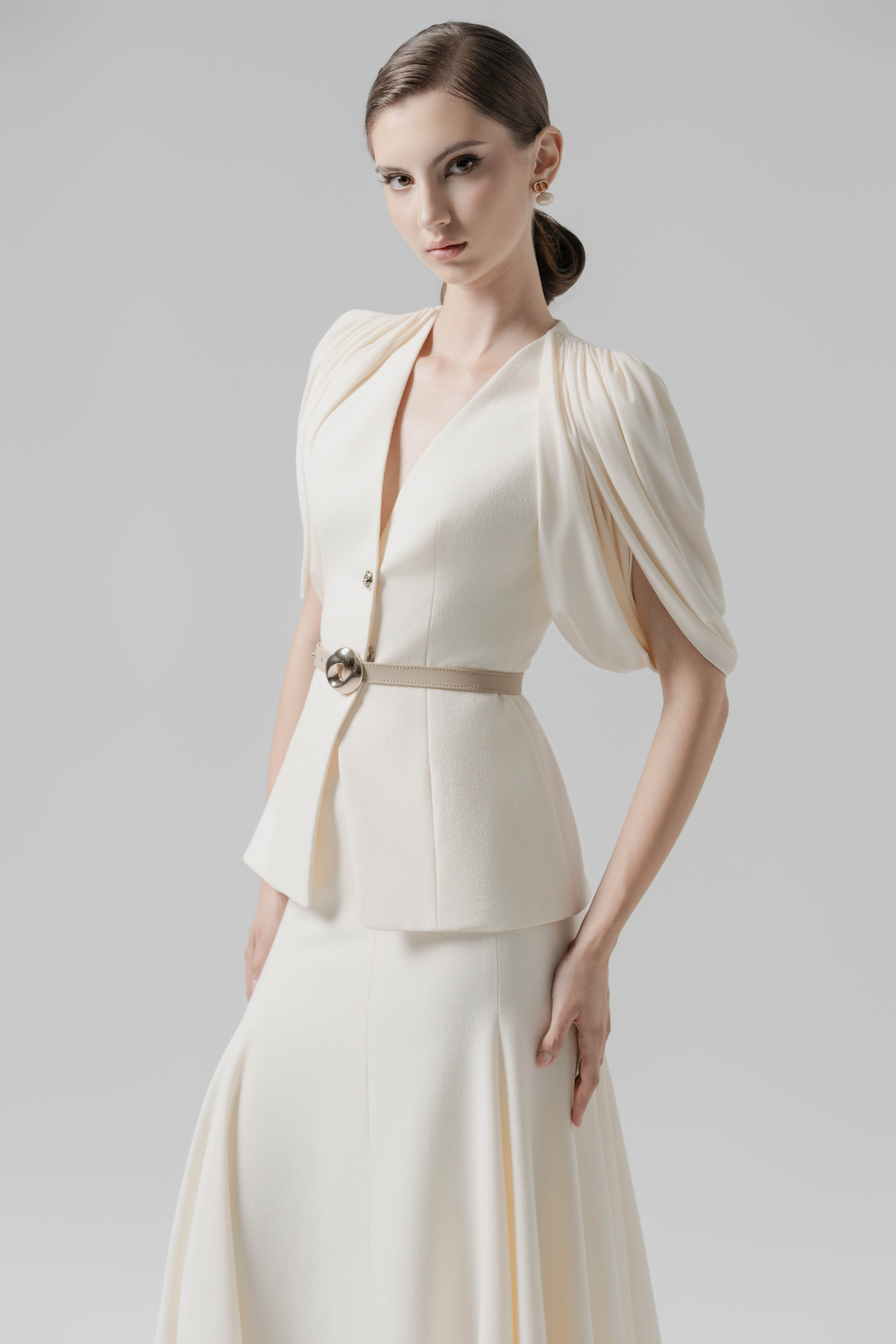 Veil Fold Blazer & Skirt