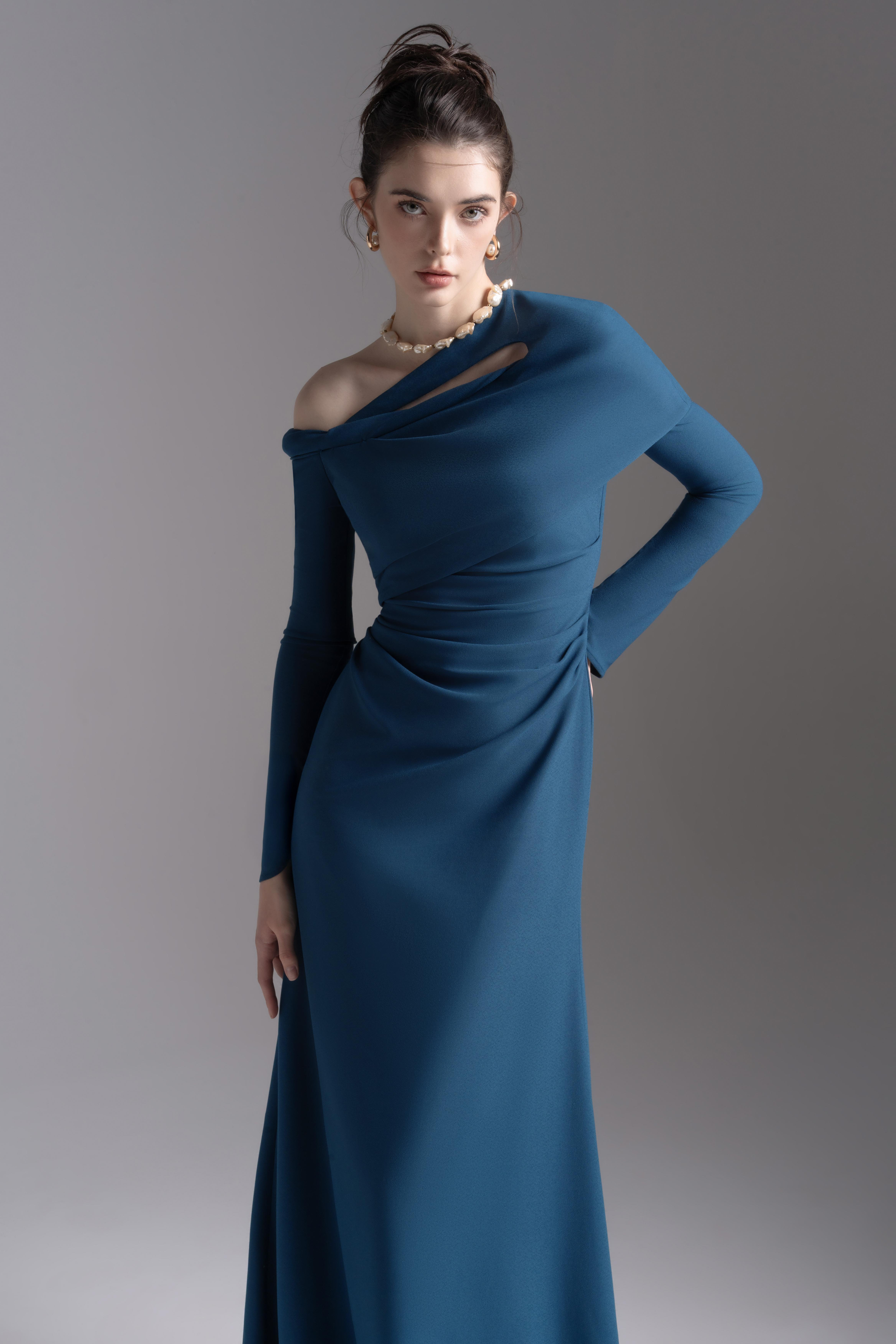 midnight mermaid dress Twist Silhouette Dress - XXS