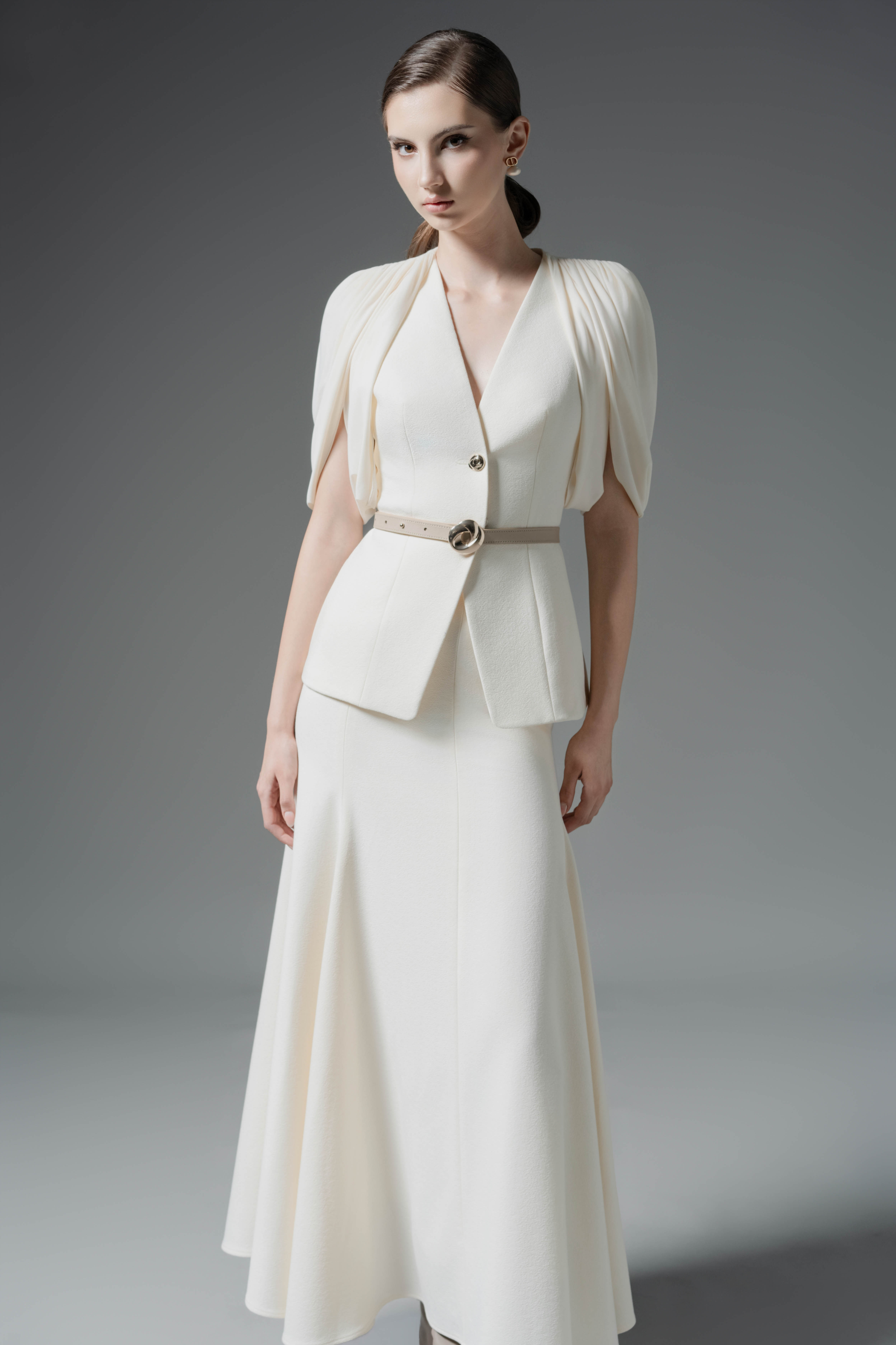 Veil Fold Blazer & Skirt