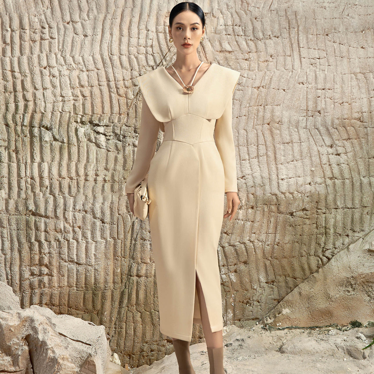 pencil dress cream Moon River Dresses