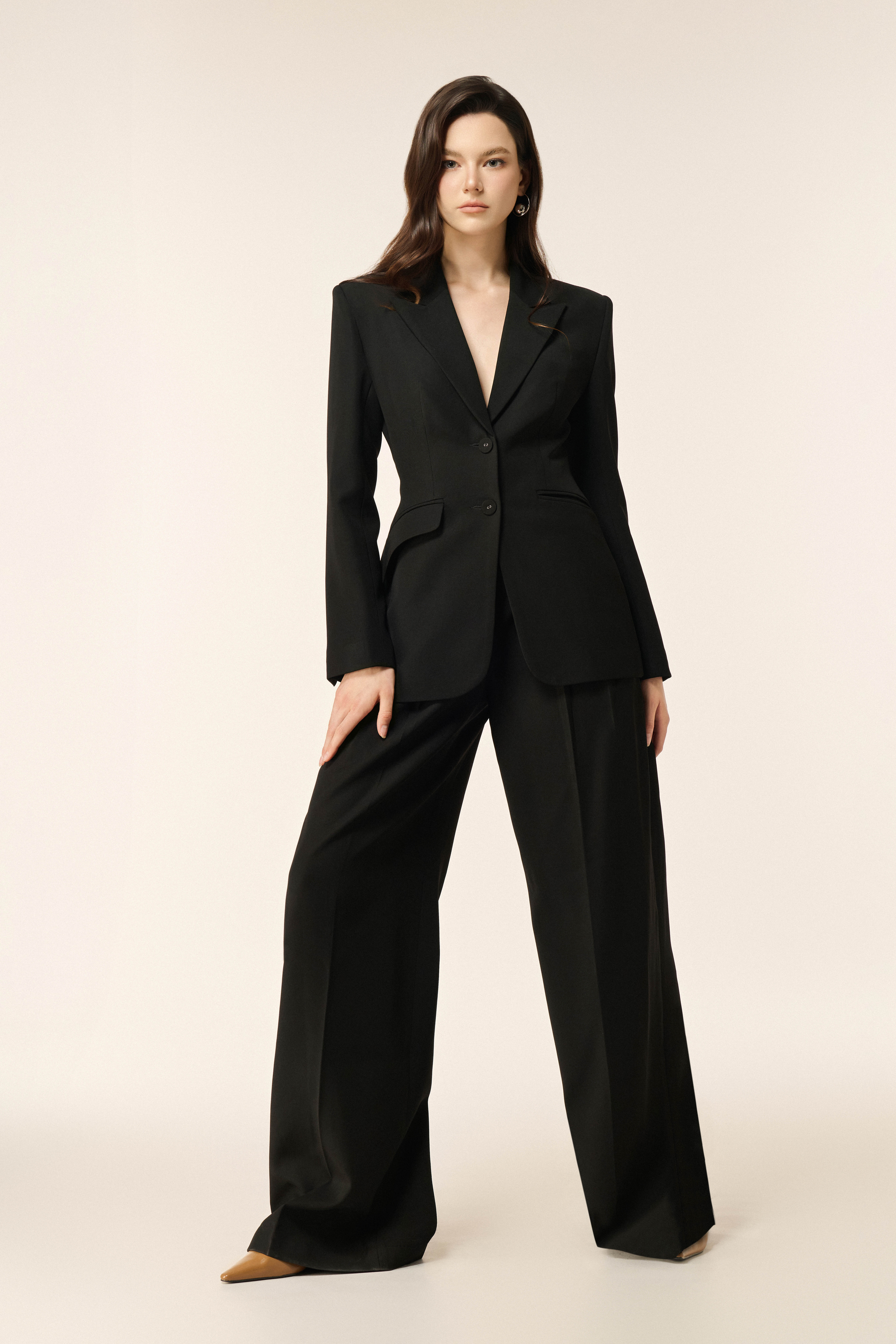 Classic Suit Pants in Black