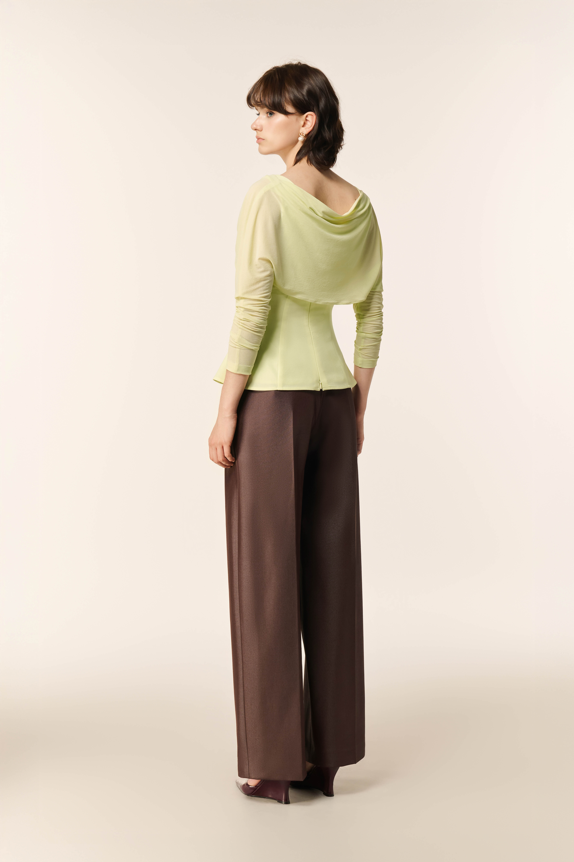 Faux Leather Pants in Coffee