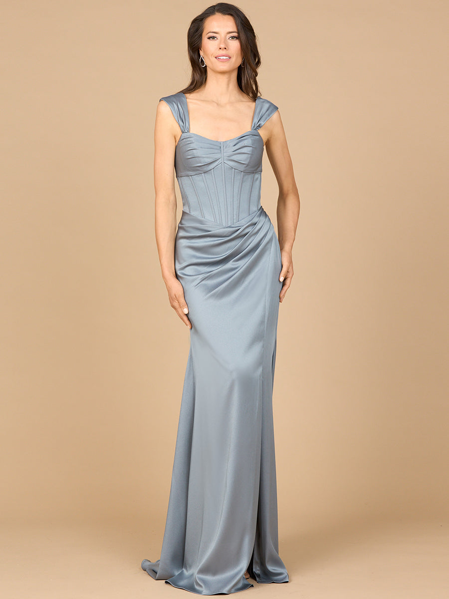Lara Style 28915 Corset Bodice Sheath Evening Gown