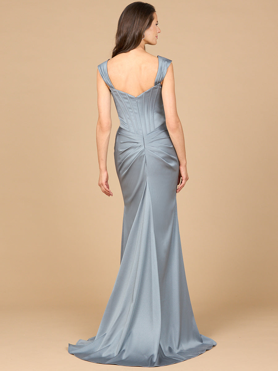 Lara Style 28915 Corset Bodice Sheath Evening Gown