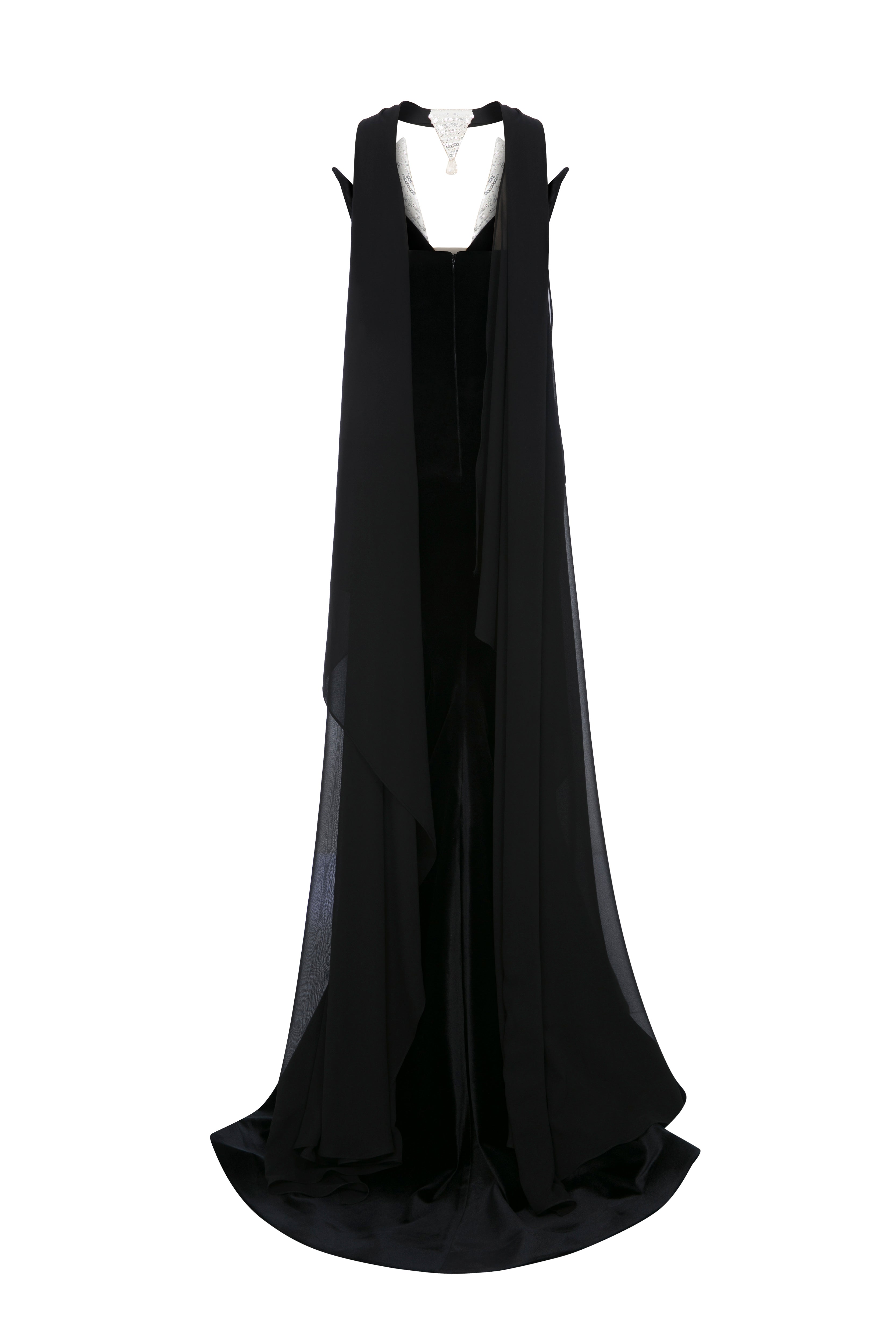 Li Beirut M1182 – Off-Shoulder Lace Illusion Column Evening Gown