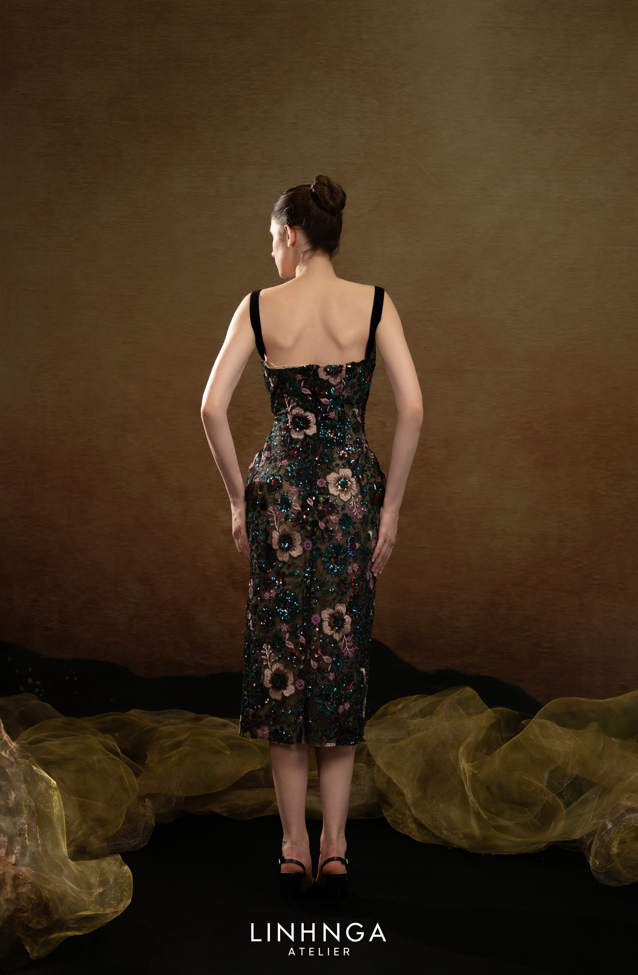 Linh Nga ALT132 Multicolor Embroidered Elegance