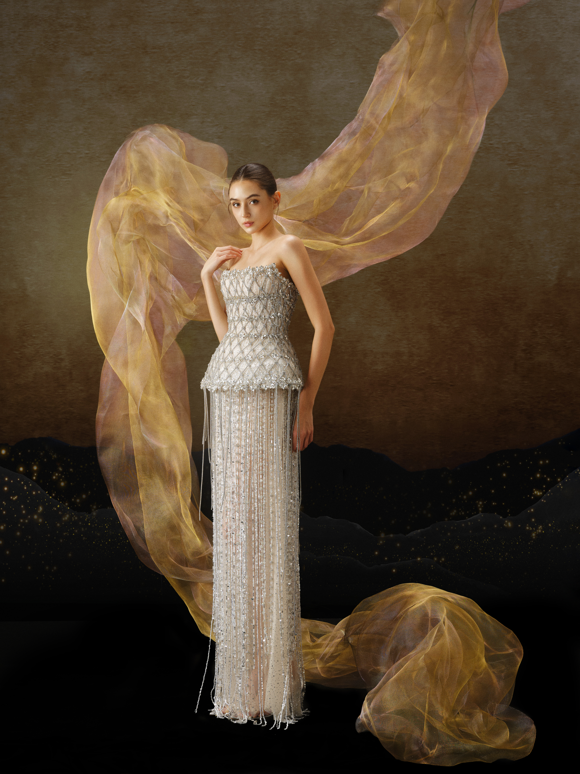 Linh Nga LMBCT292 – Limited Edition Fishtail Dress Set