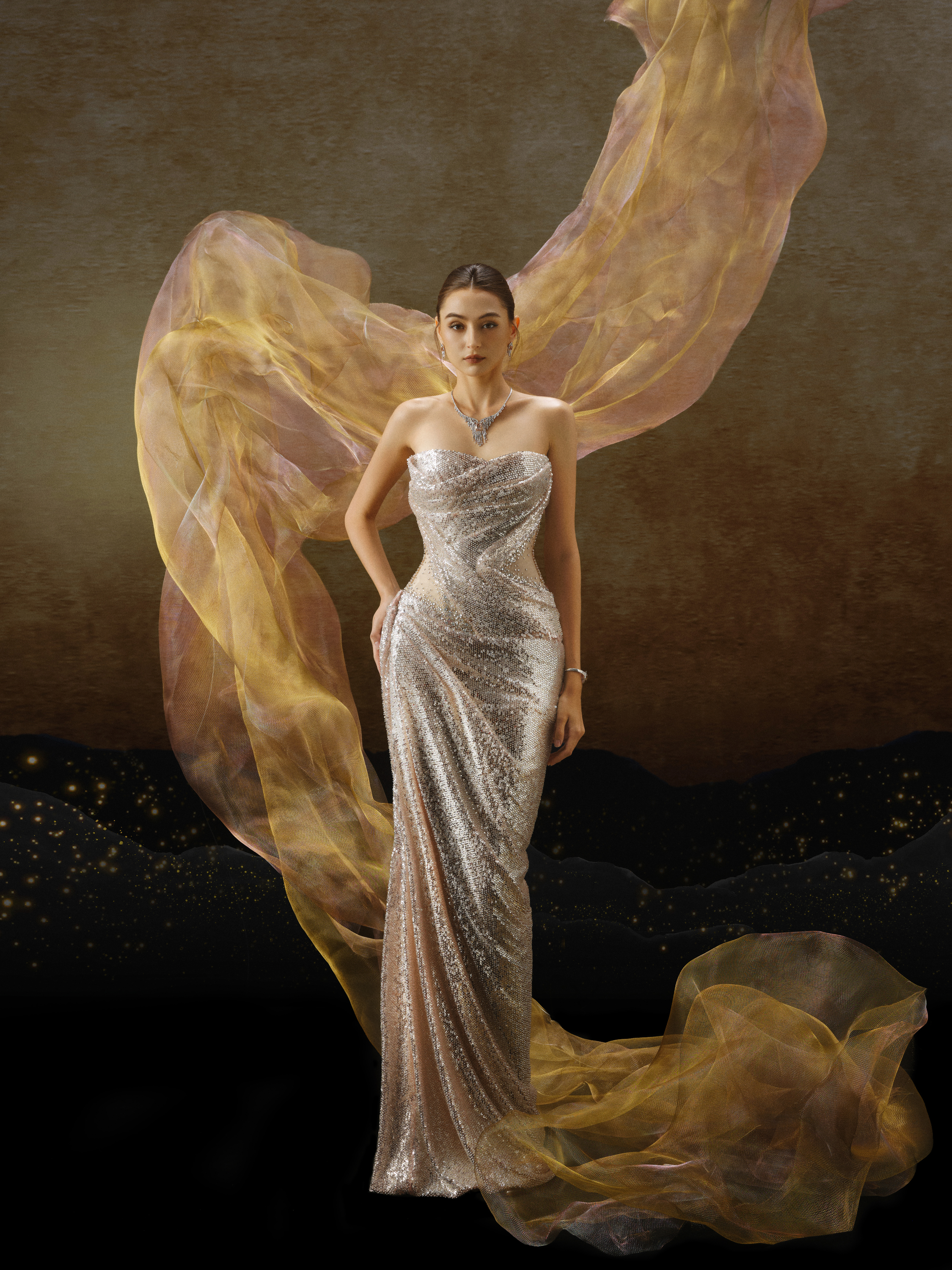 Linh Nga LMBCT302 – Limited Edition Fishtail Ballgown