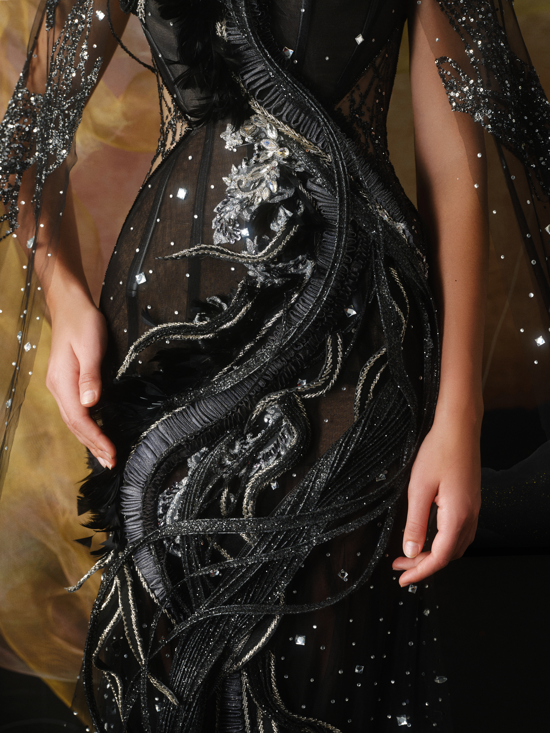 Linh Nga LMBCT304 – Limited Edition Fishtail Ballgown + Cape