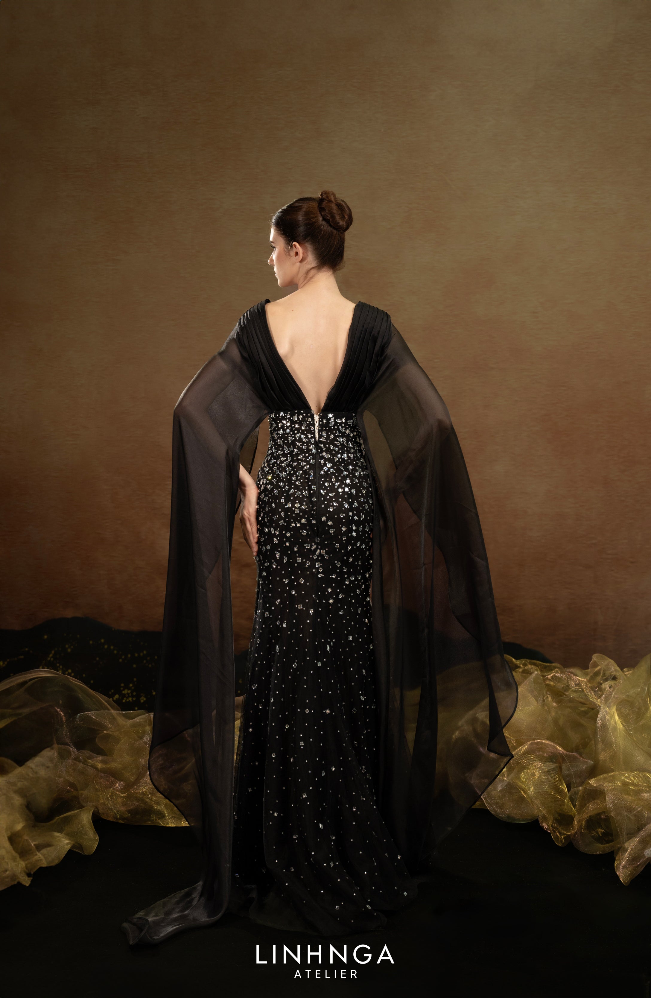 Linh Nga Limited edition fishtail ballgown LMBCT310