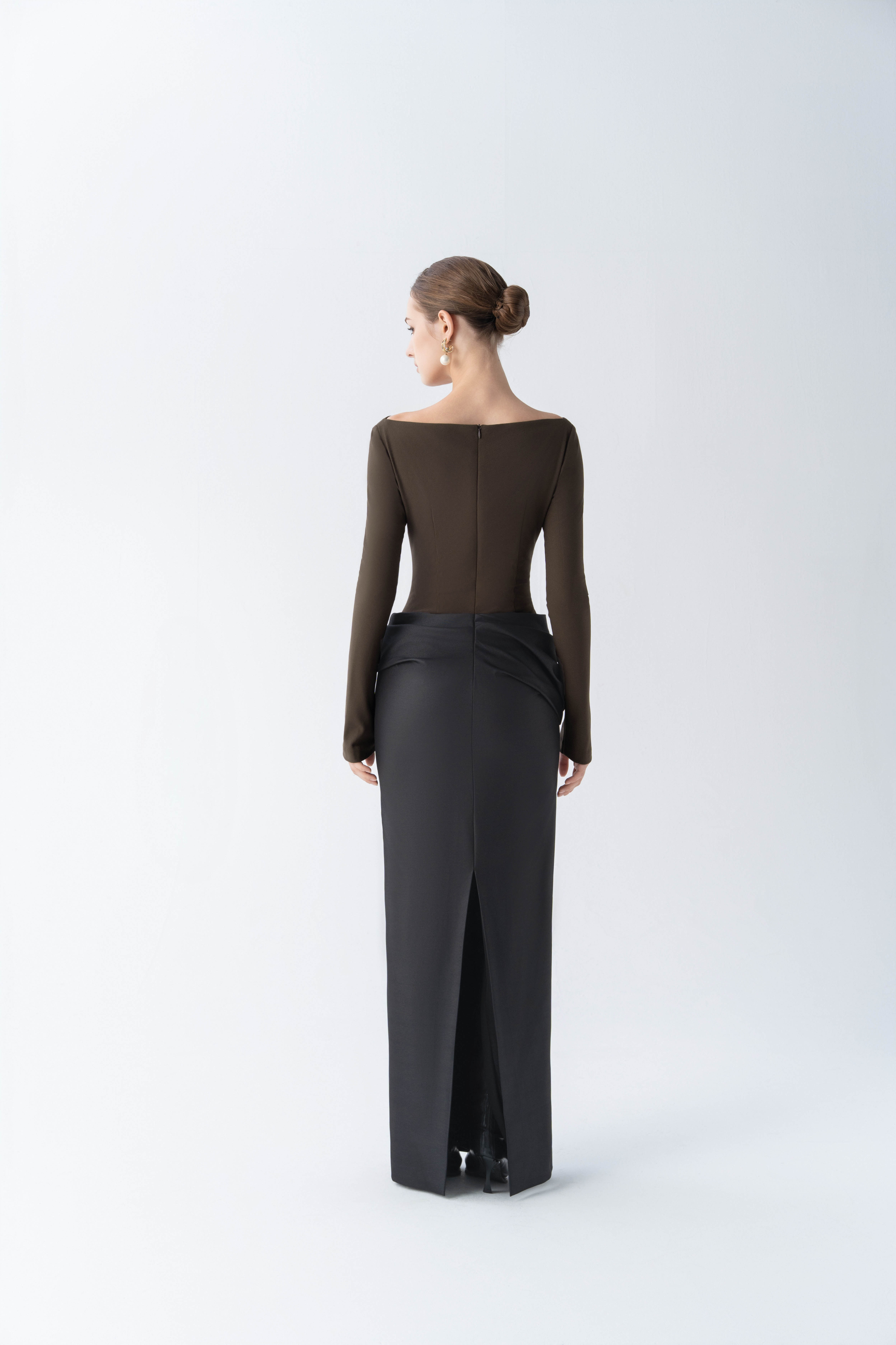 Lustre Knot Pencil Dress