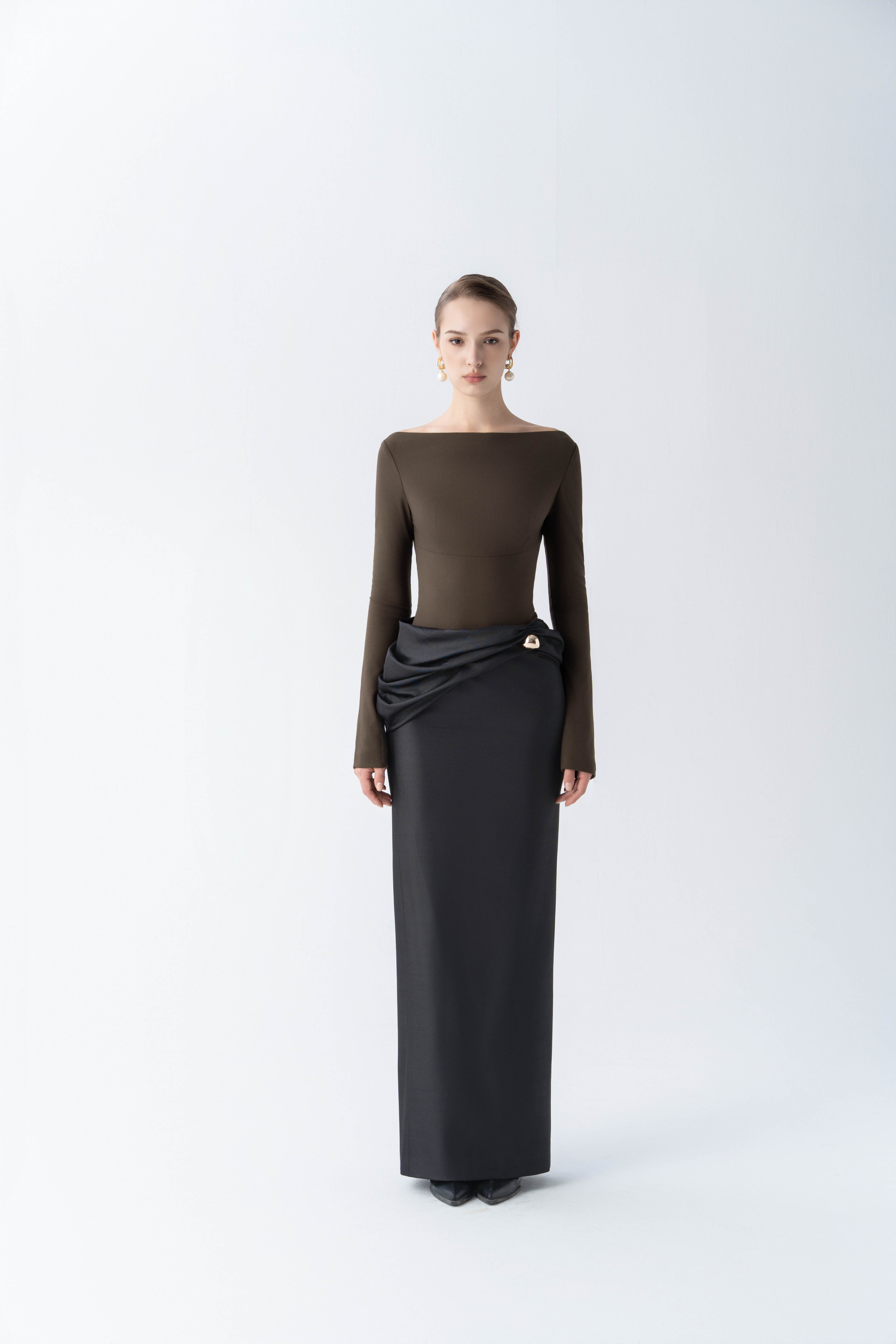 Lustre Knot Pencil Dress