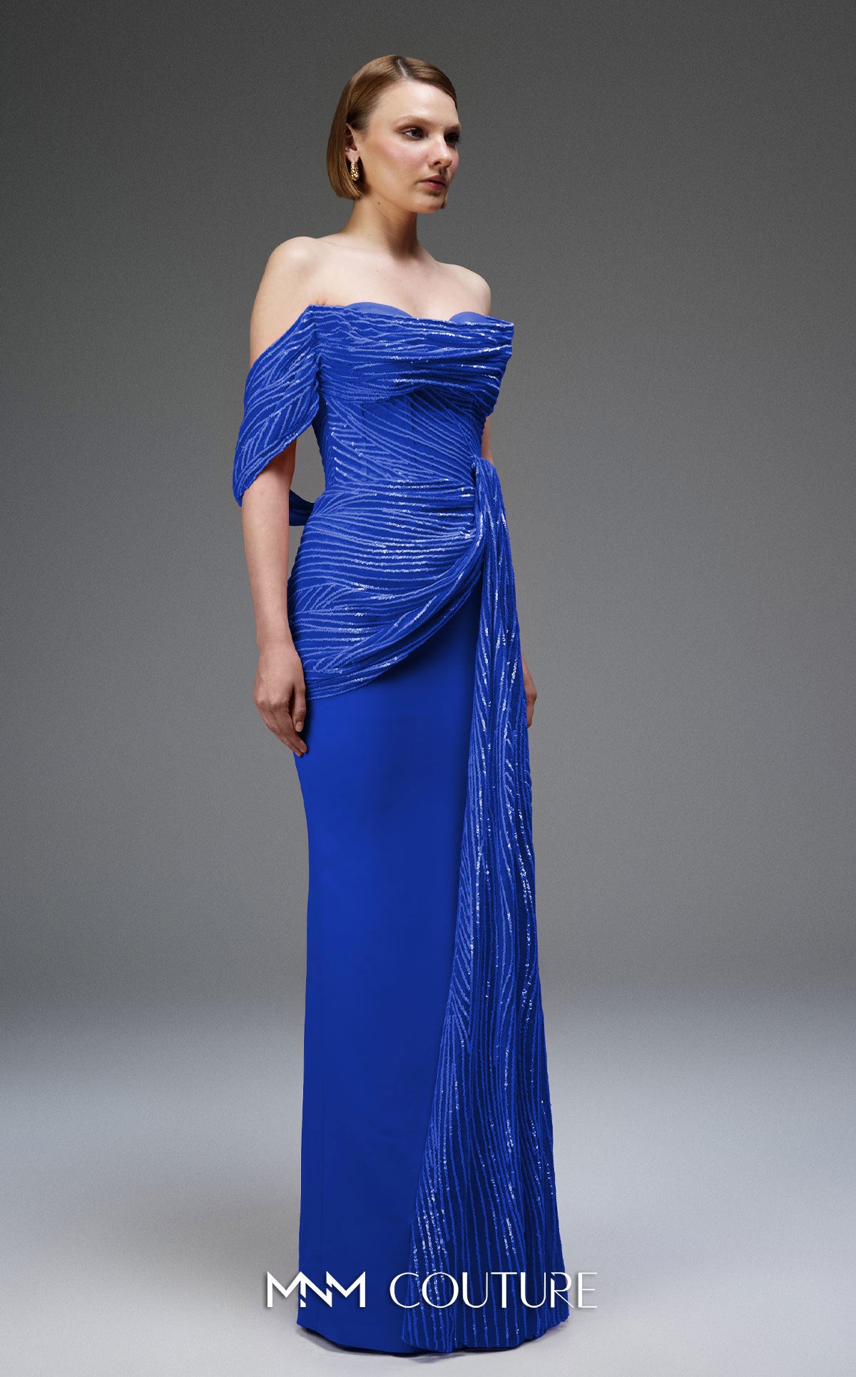 Luxurious Crimson Masterpiece with Cascading Organza E0104