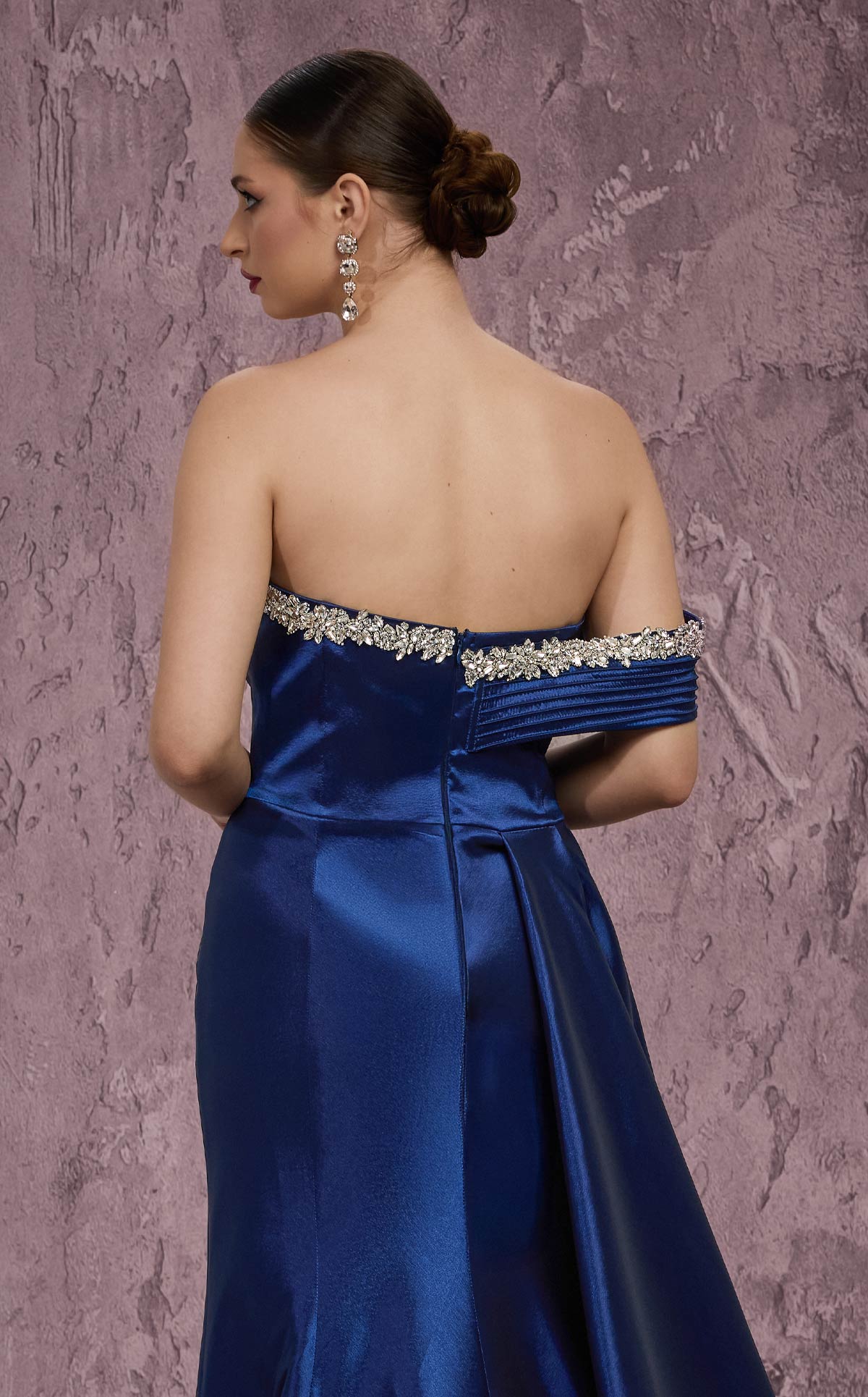 MNM Couture Q2414: Embellished Taffeta Mermaid Gown