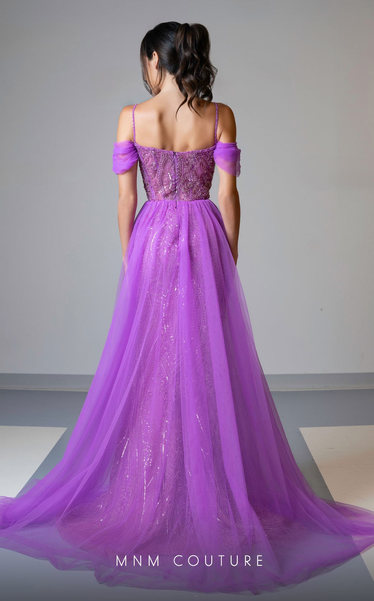 MNM Couture Style M1047 - Enchanting Tulle Elegance with Romantic Details
