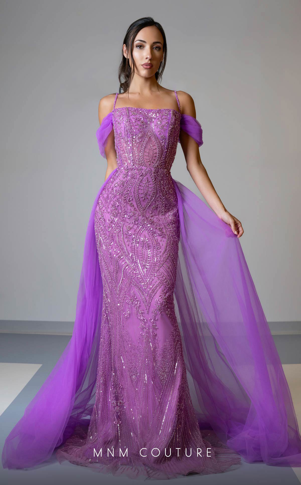 MNM Couture Style M1047 - Enchanting Tulle Elegance with Romantic Details