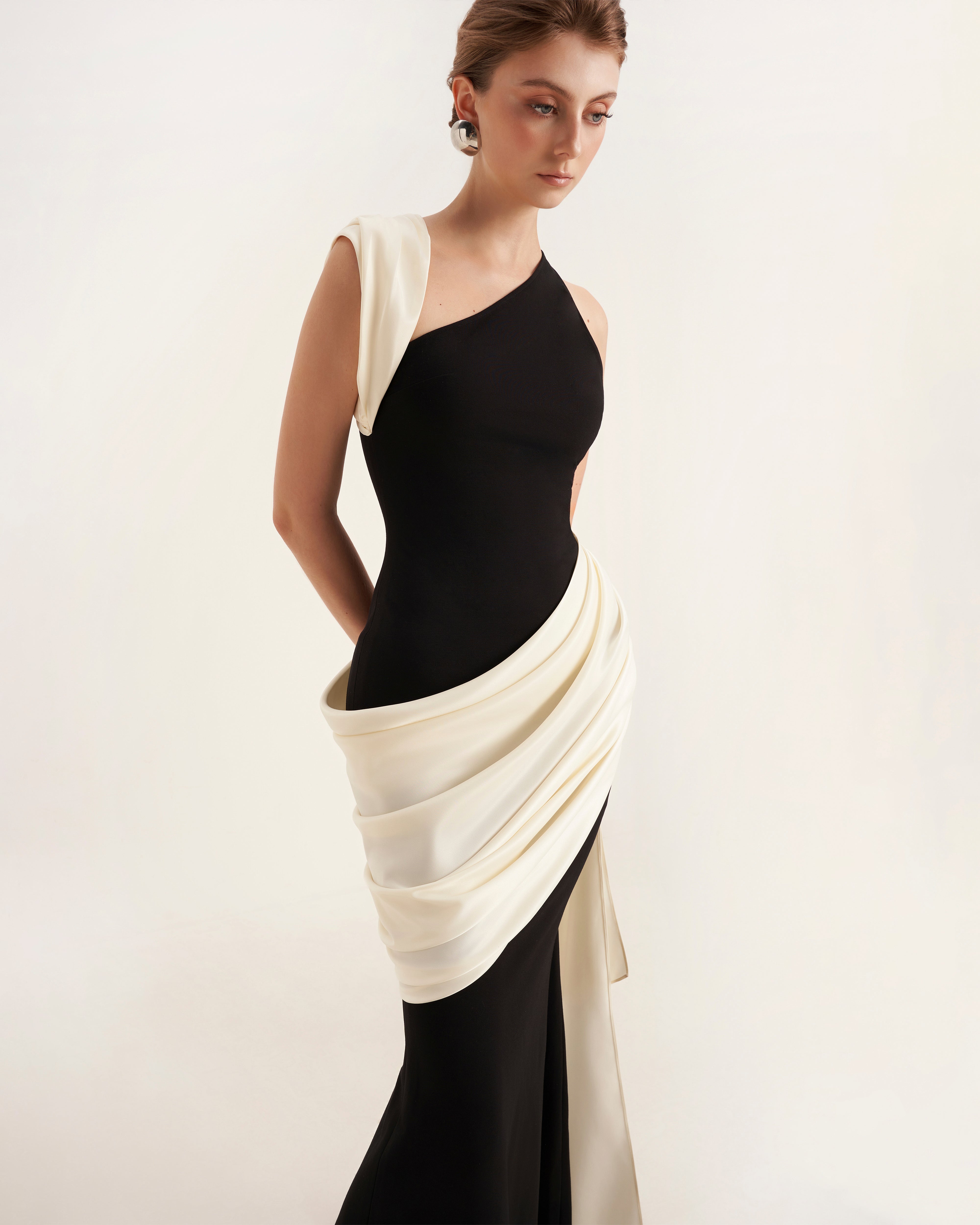 Mirer - Poppy Mermaid Ponte Knit Maxi Dress